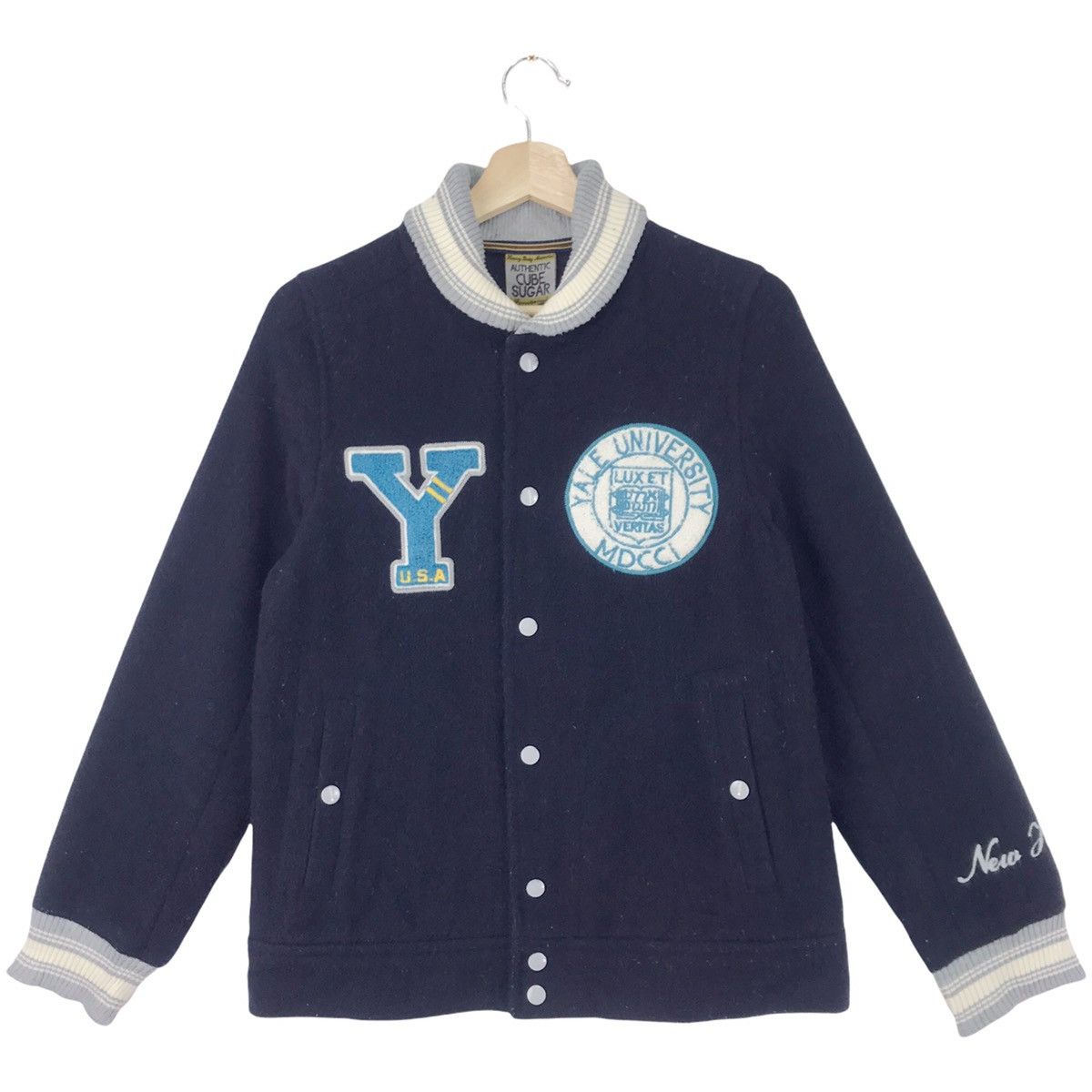 American College Vintage Yale University Varsity Wool Jacket Grailed