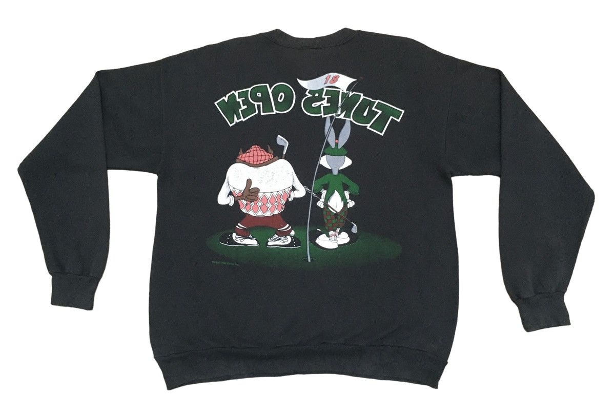 Vintage Rare Vintage Warner Bros Cartoon Tazmania Sweatshirt 1993s Size US L / EU 52-54 / 3 - 2 Thumbnail