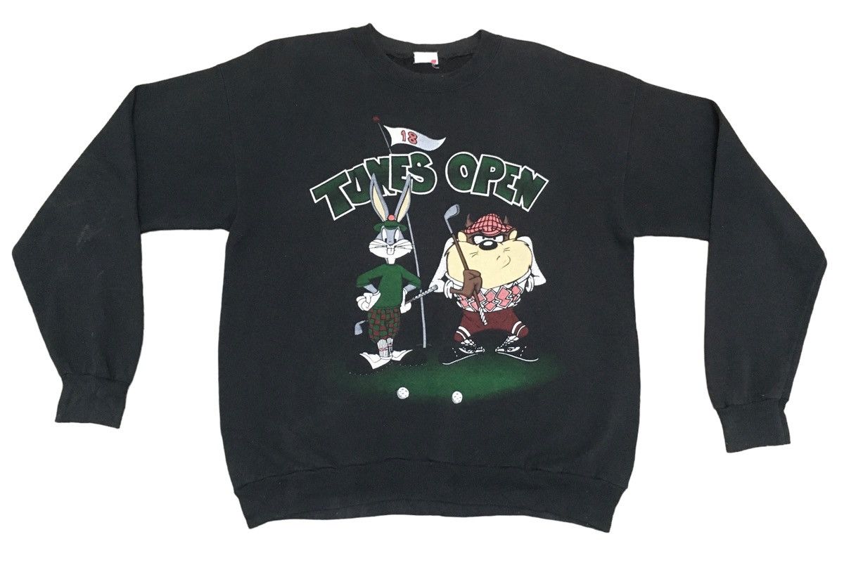 Vintage Rare Vintage Warner Bros Cartoon Tazmania Sweatshirt 1993s Size US L / EU 52-54 / 3 - 1 Thumbnail