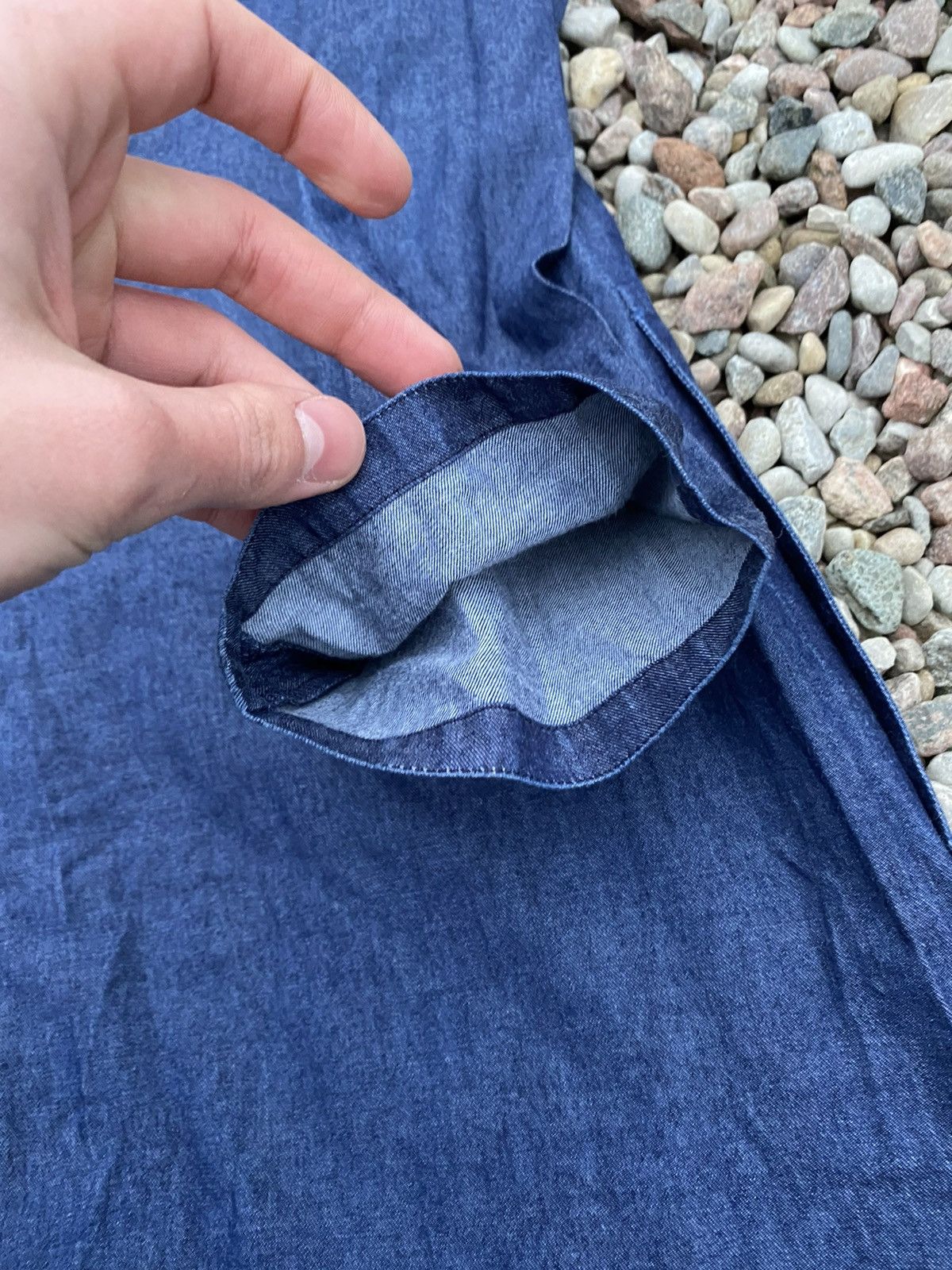A.P.C. × Vintage A.P.C. Denim Dress With Pockets Vintage 90s Size S / US 4 / IT 40 - 10 Thumbnail