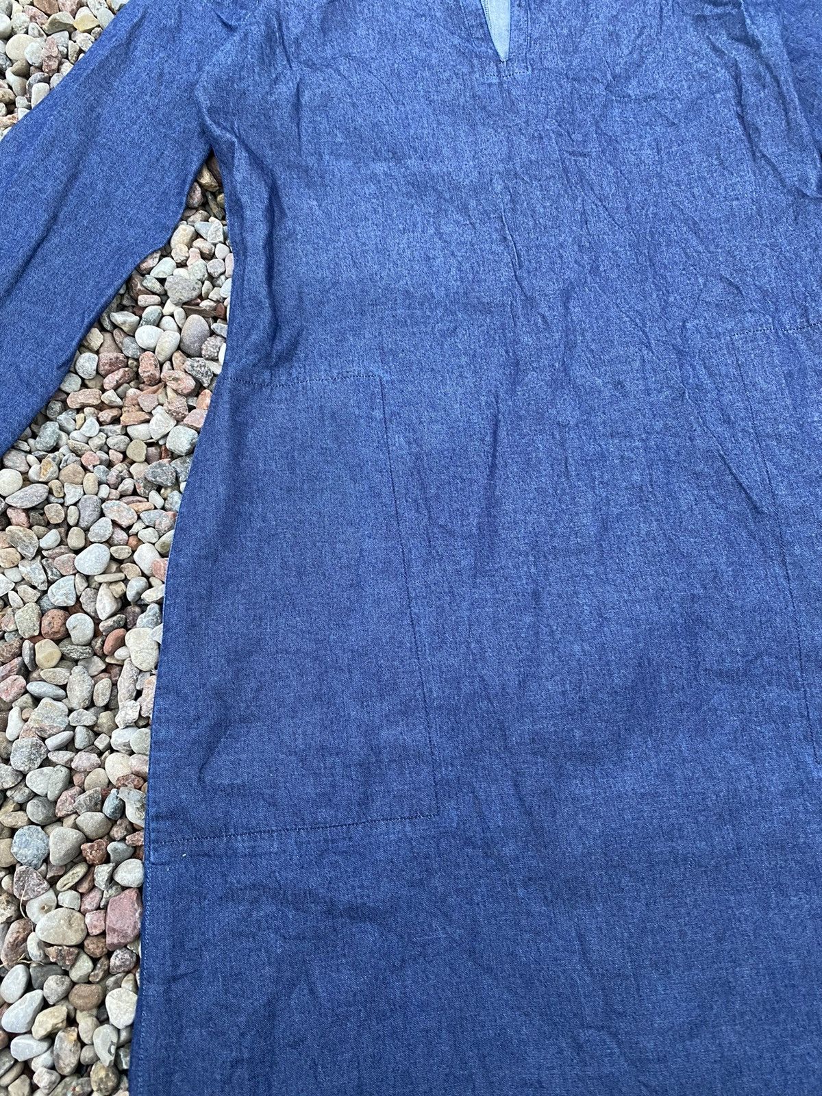 A.P.C. × Vintage A.P.C. Denim Dress With Pockets Vintage 90s Size S / US 4 / IT 40 - 2 Thumbnail