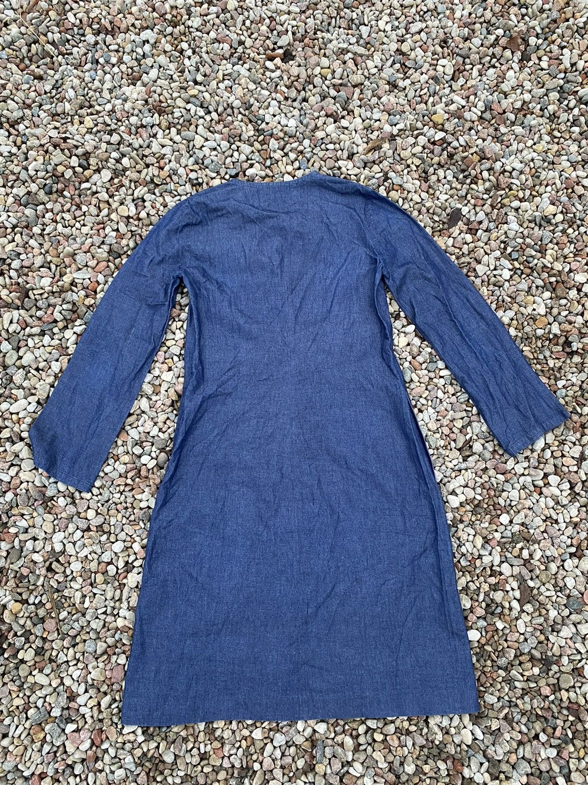 A.P.C. × Vintage A.P.C. Denim Dress With Pockets Vintage 90s Size S / US 4 / IT 40 - 9 Thumbnail
