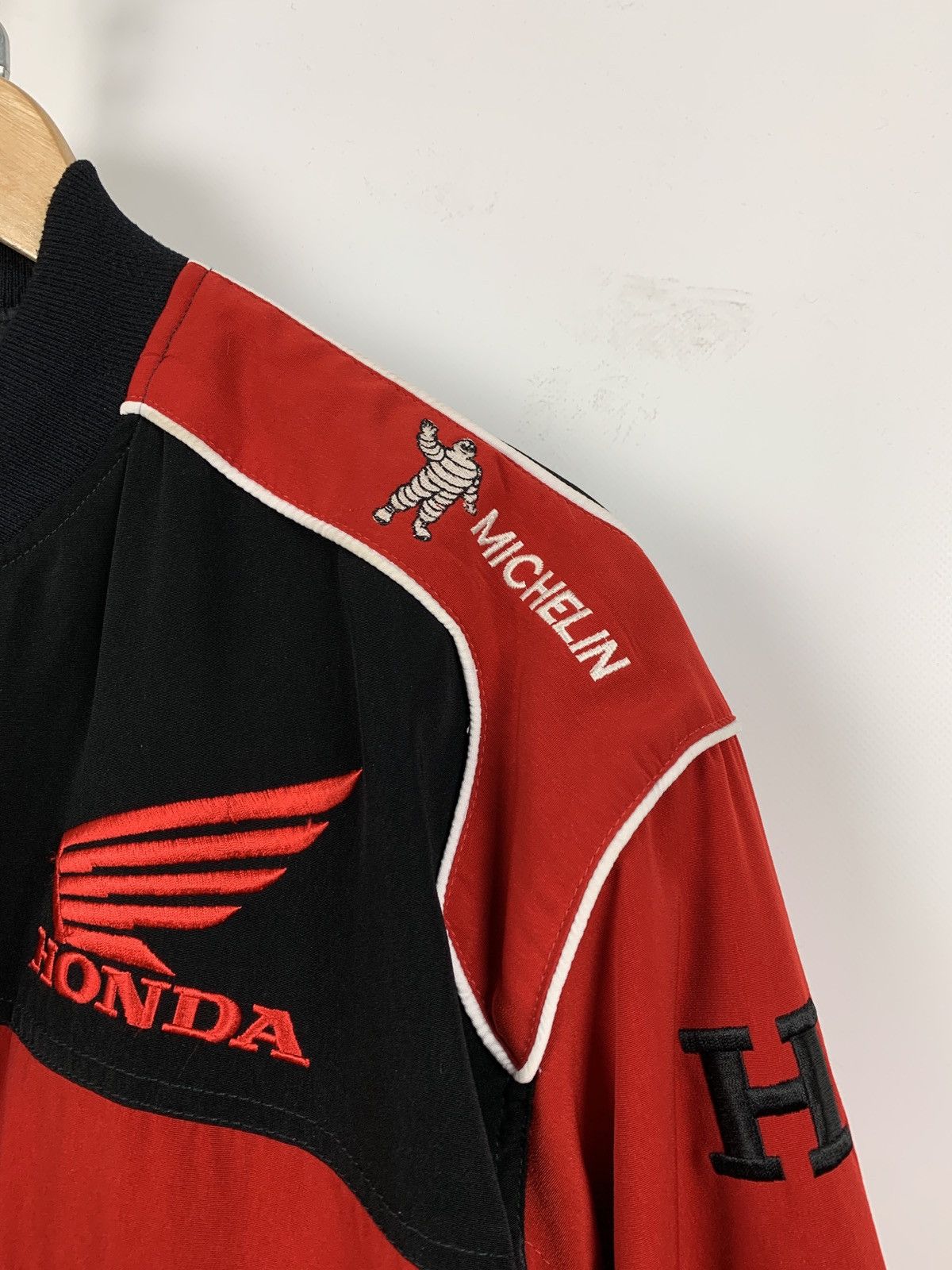 Formula 1 Vintage Honda Team Racing Michelin Bomber Jacket Size US XL / EU 56 / 4 - 11 Thumbnail