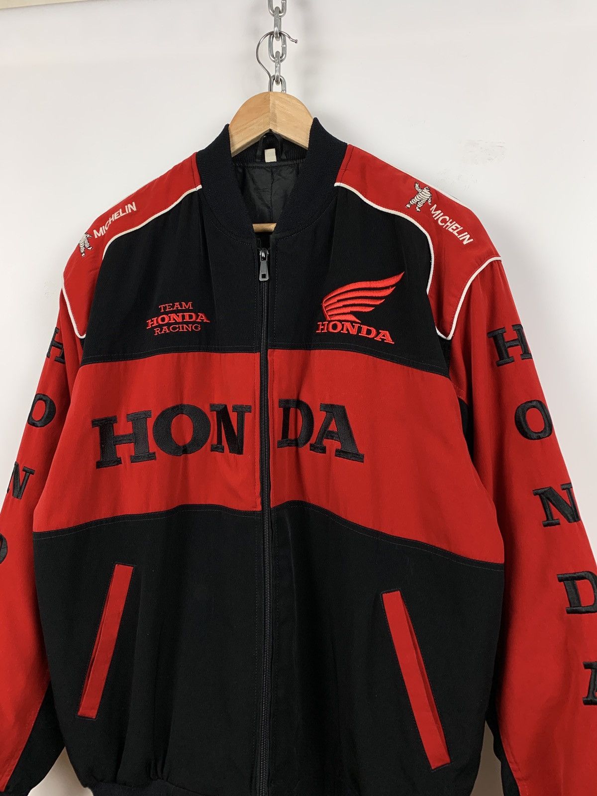 Formula 1 Vintage Honda Team Racing Michelin Bomber Jacket Size US XL / EU 56 / 4 - 5 Thumbnail