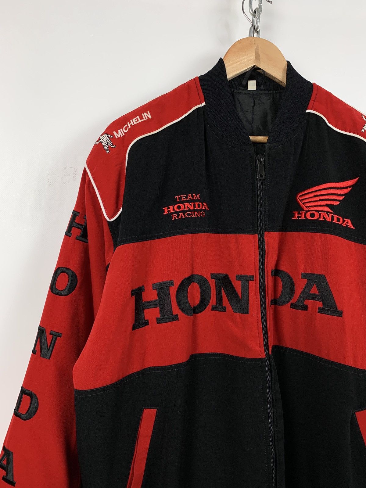 Formula 1 Vintage Honda Team Racing Michelin Bomber Jacket Size US XL / EU 56 / 4 - 7 Thumbnail