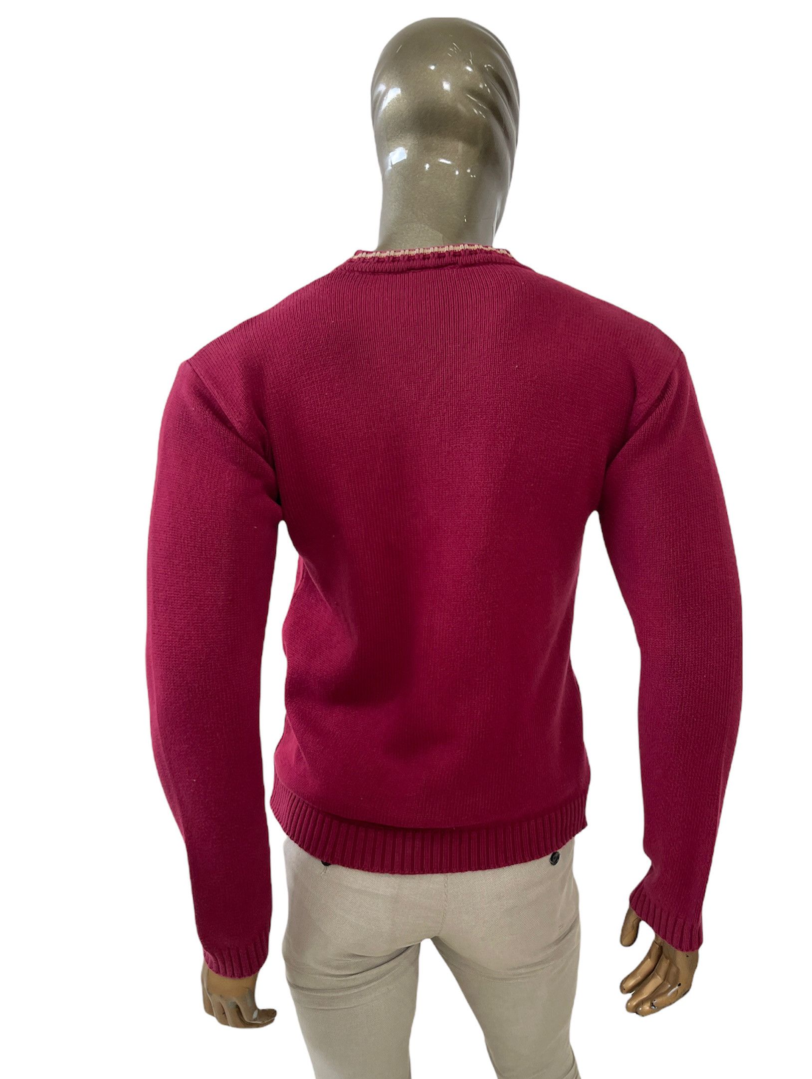 Lacoste 🔥vintage Heavy burgundy sweater cardigan Lacoste size M Size US M / EU 48-50 / 2 - 5 Thumbnail