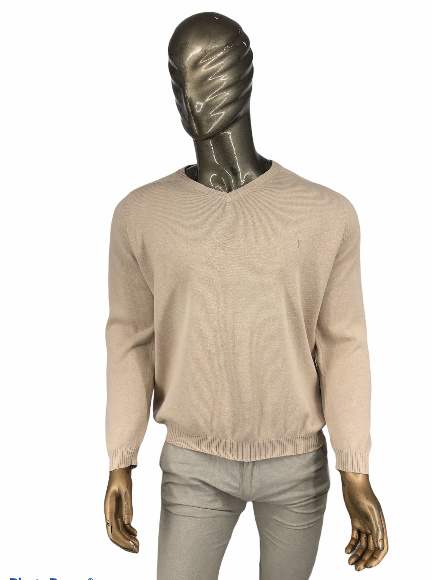 Yves Saint Laurent 🔥 Jumper sweater YSL cotton beige yves Saint Laurent L Size US L / EU 52-54 / 3 - 2 Thumbnail