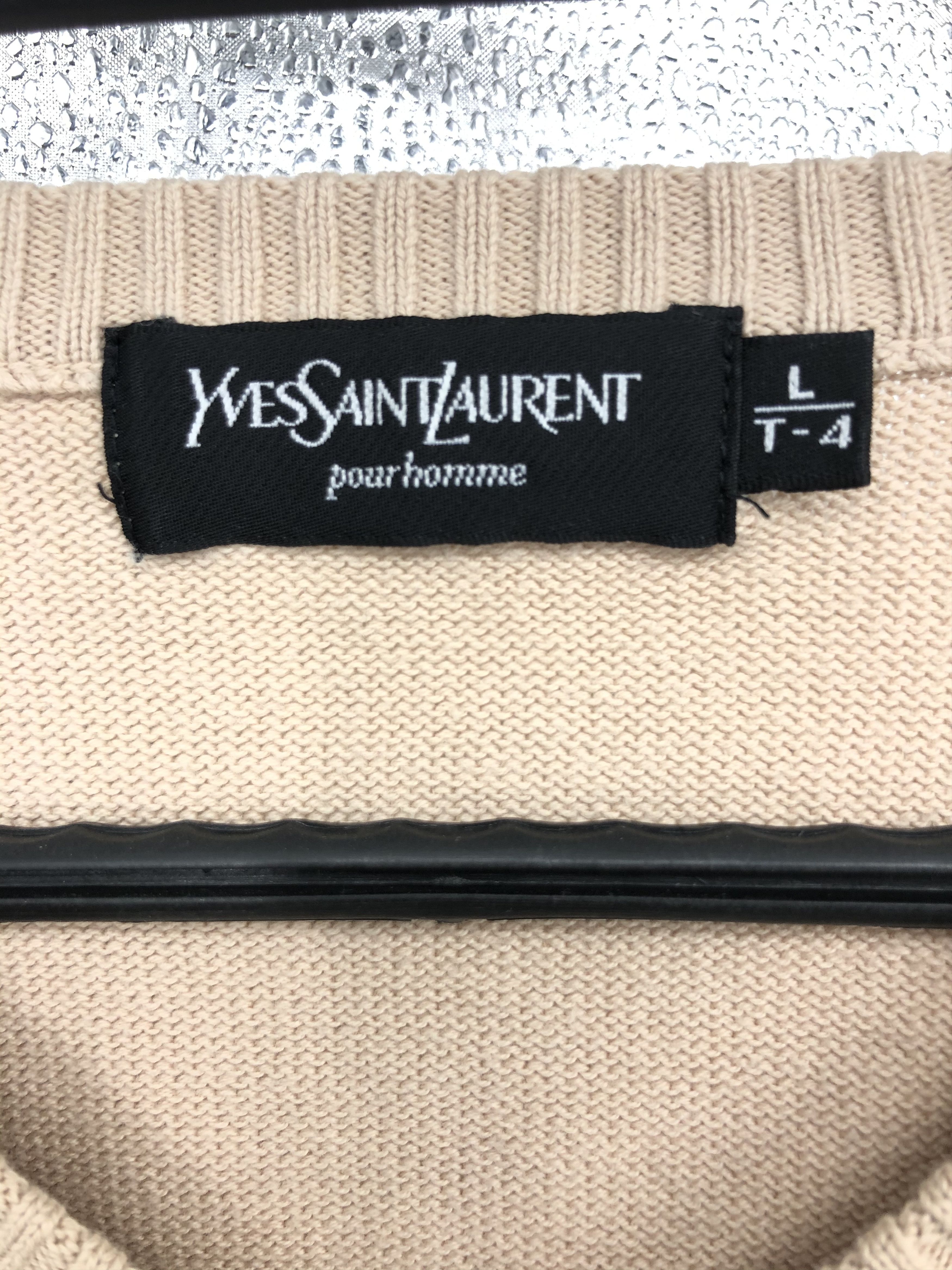 Yves Saint Laurent 🔥 Jumper sweater YSL cotton beige yves Saint Laurent L Size US L / EU 52-54 / 3 - 8 Thumbnail