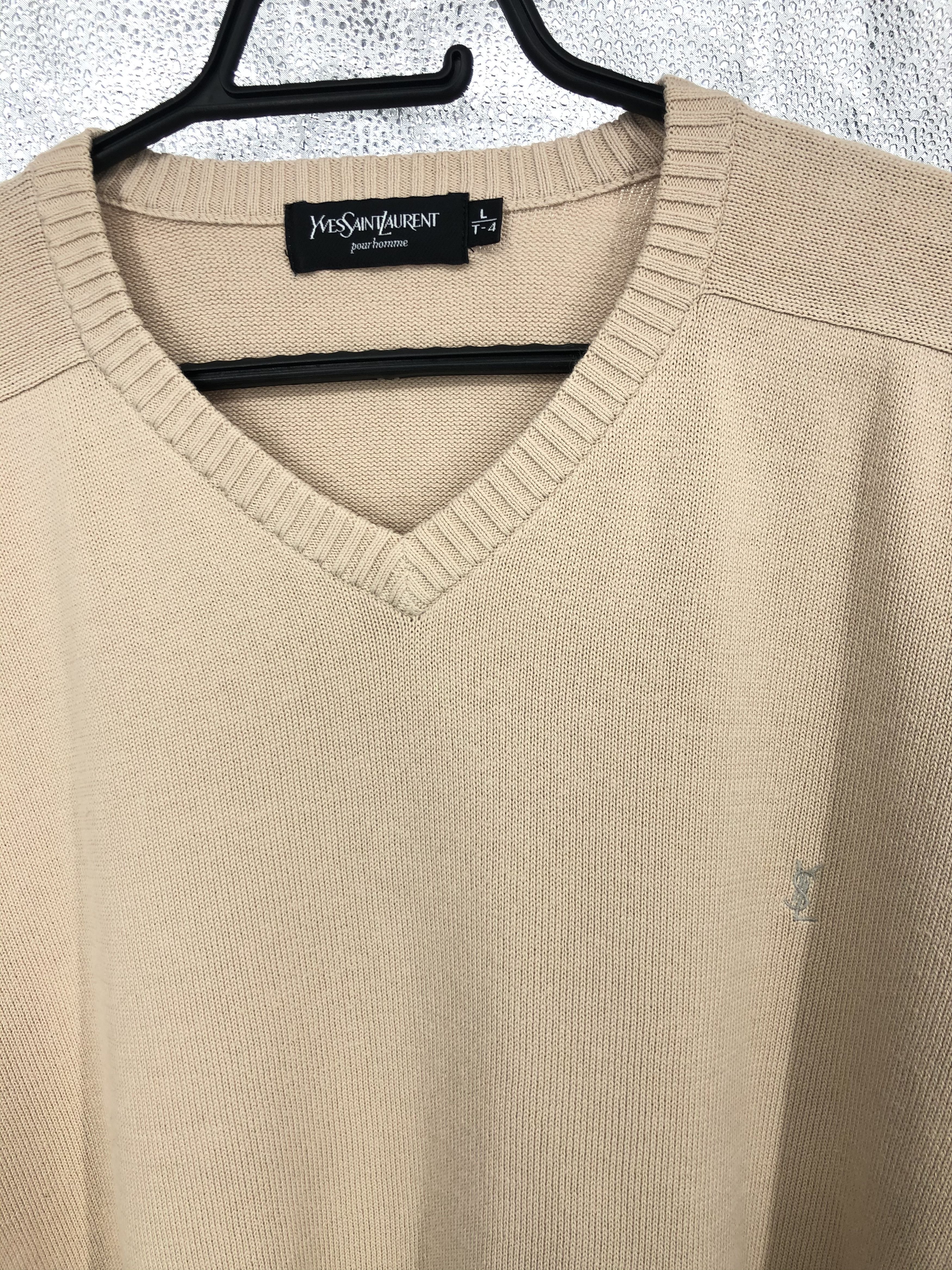 Yves Saint Laurent 🔥 Jumper sweater YSL cotton beige yves Saint Laurent L Size US L / EU 52-54 / 3 - 9 Thumbnail