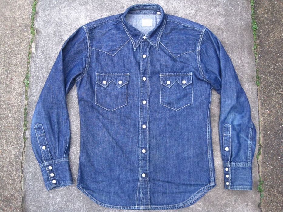 The Flat Head Selvedge Snap Work Shirt Size US S / EU 44-46 / 1 - 1 Preview