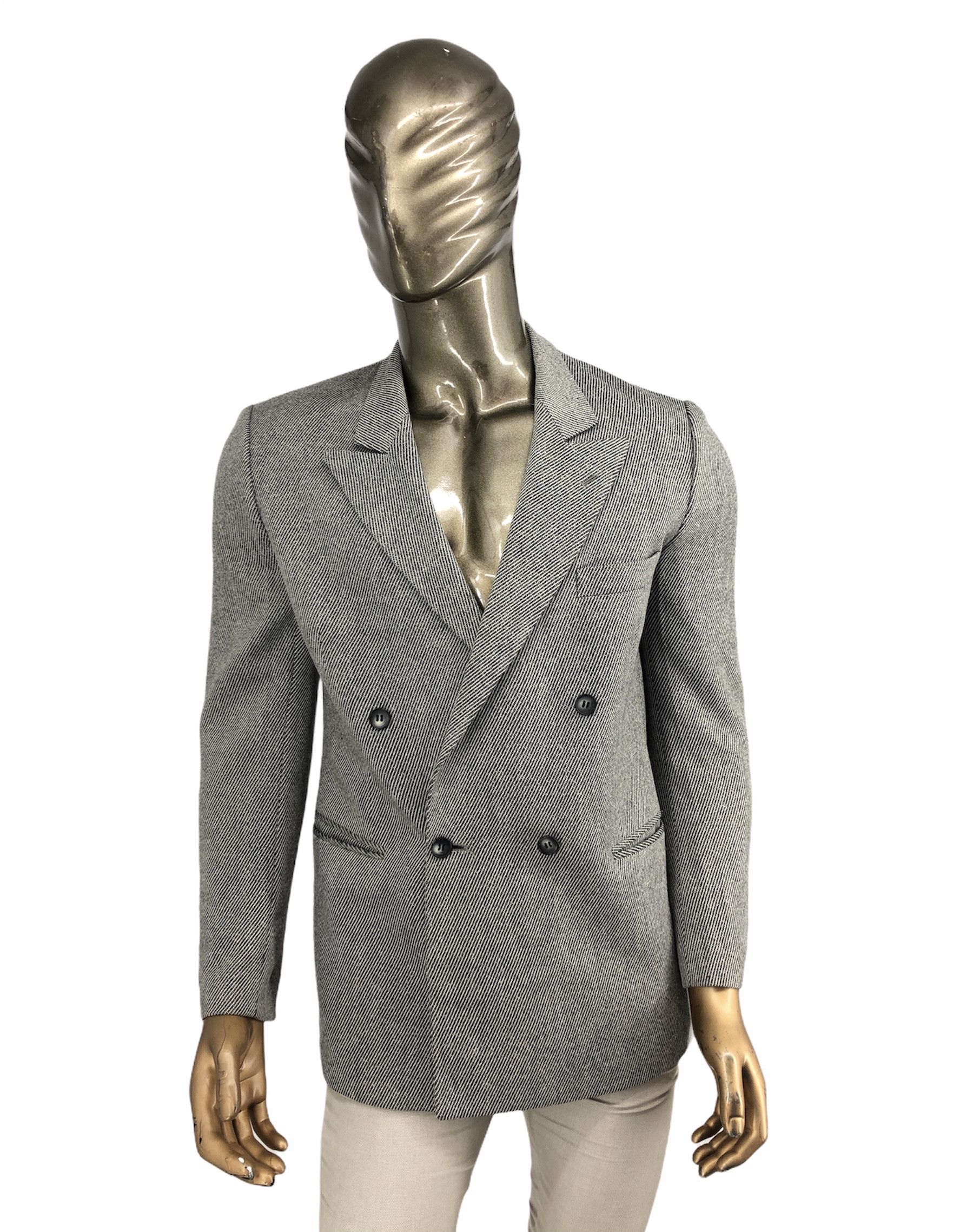 Pierre Cardin PierreCardin M/L Blazer Jacket Double Breasted Wool Classic Size US M / EU 48-50 / 2 - 2 Thumbnail