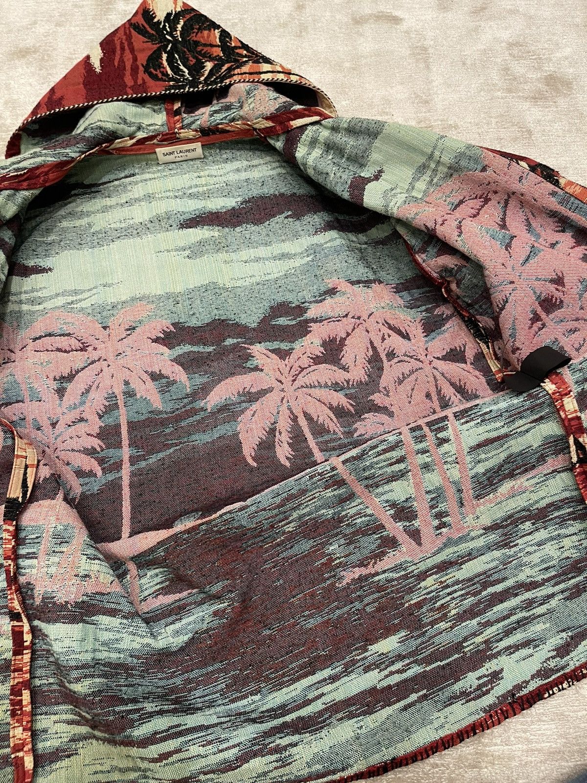 Hedi Slimane × Saint Laurent Paris Surf Sound Palm tree jacket Size US M / EU 48-50 / 2 - 6 Thumbnail