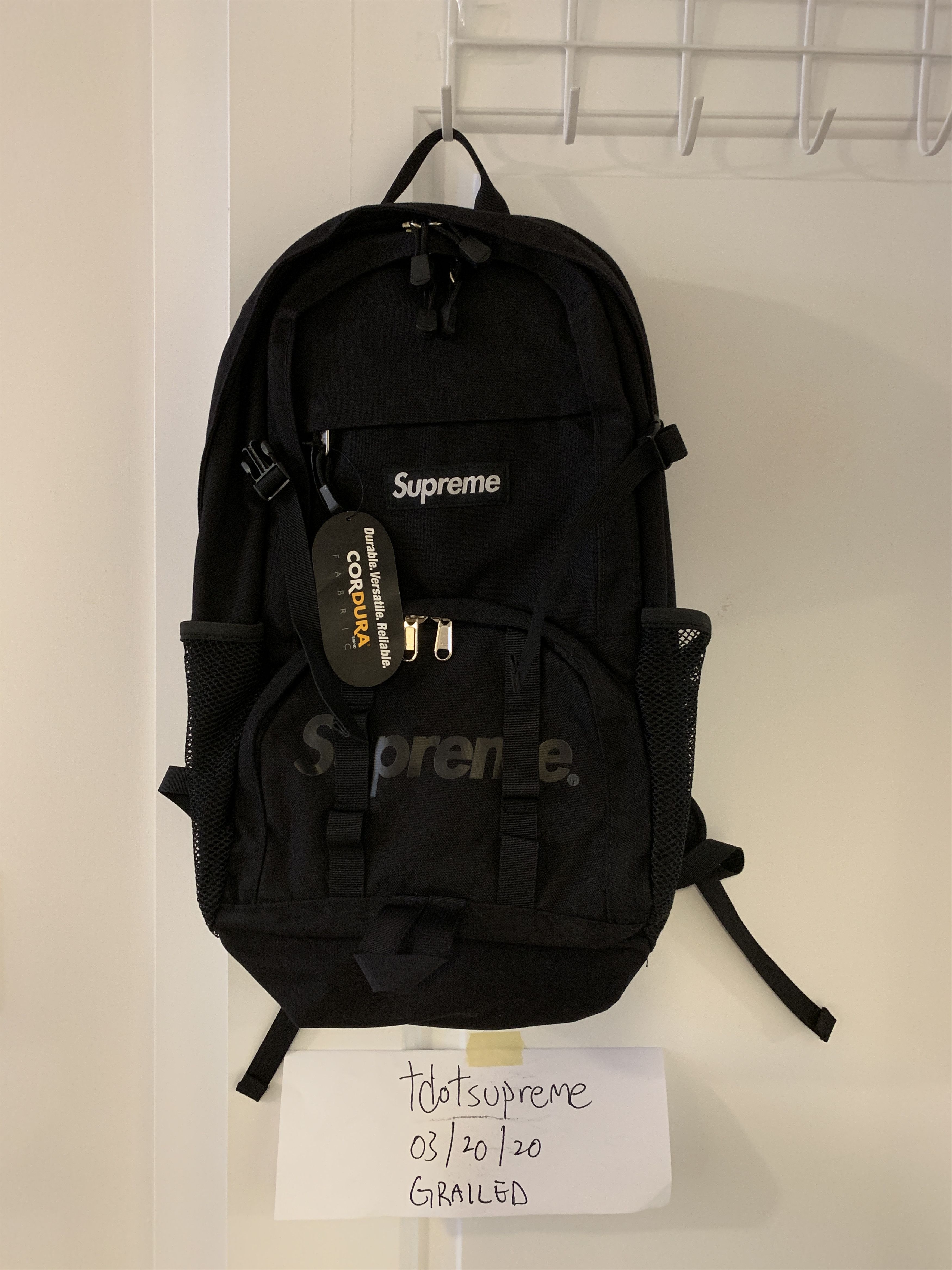 Grailed supreme sale backpack