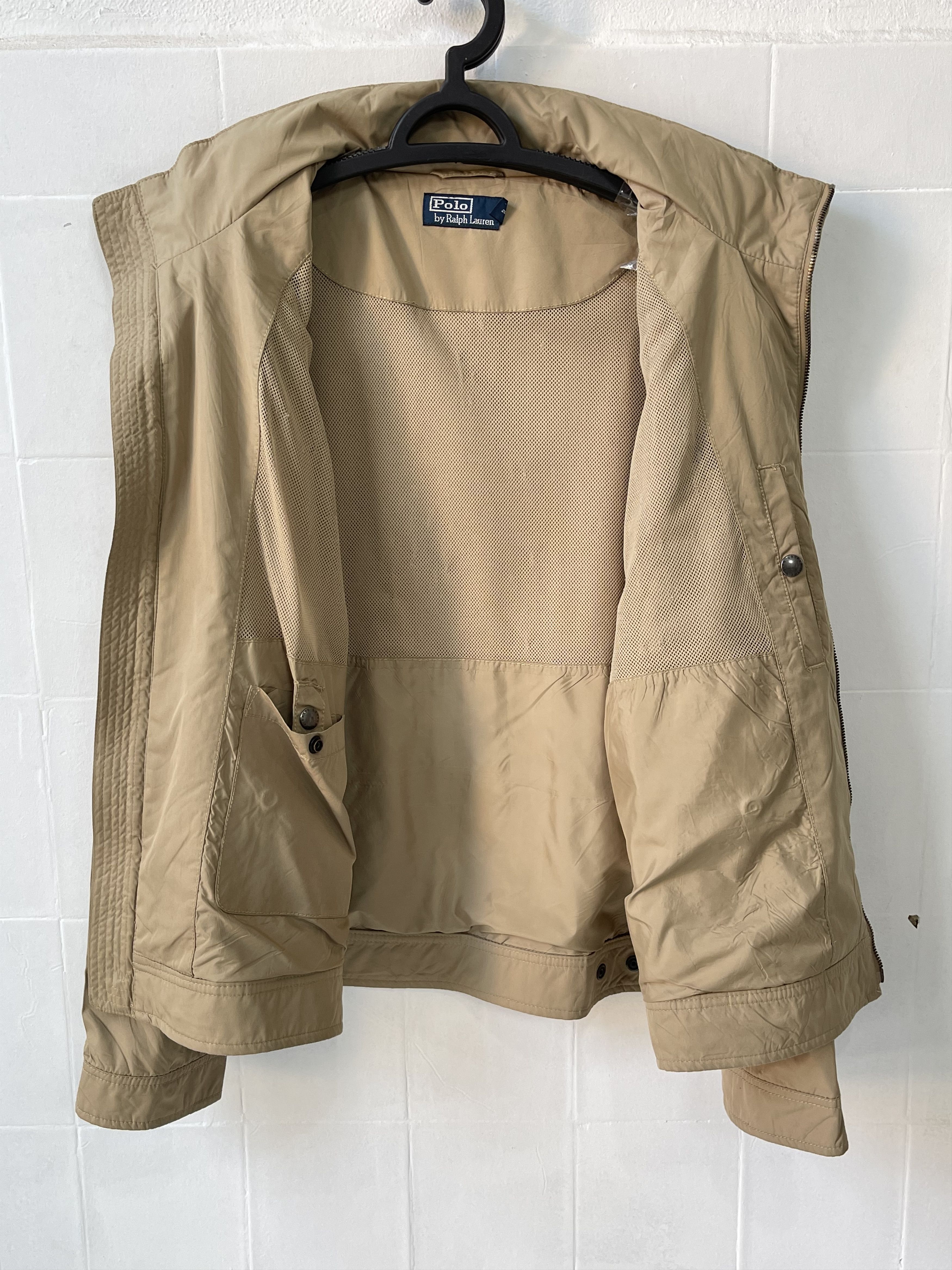 Polo Ralph Lauren Windbreaker jacket ralph Lauren size xl beige hooded Size US XL / EU 56 / 4 - 4 Thumbnail