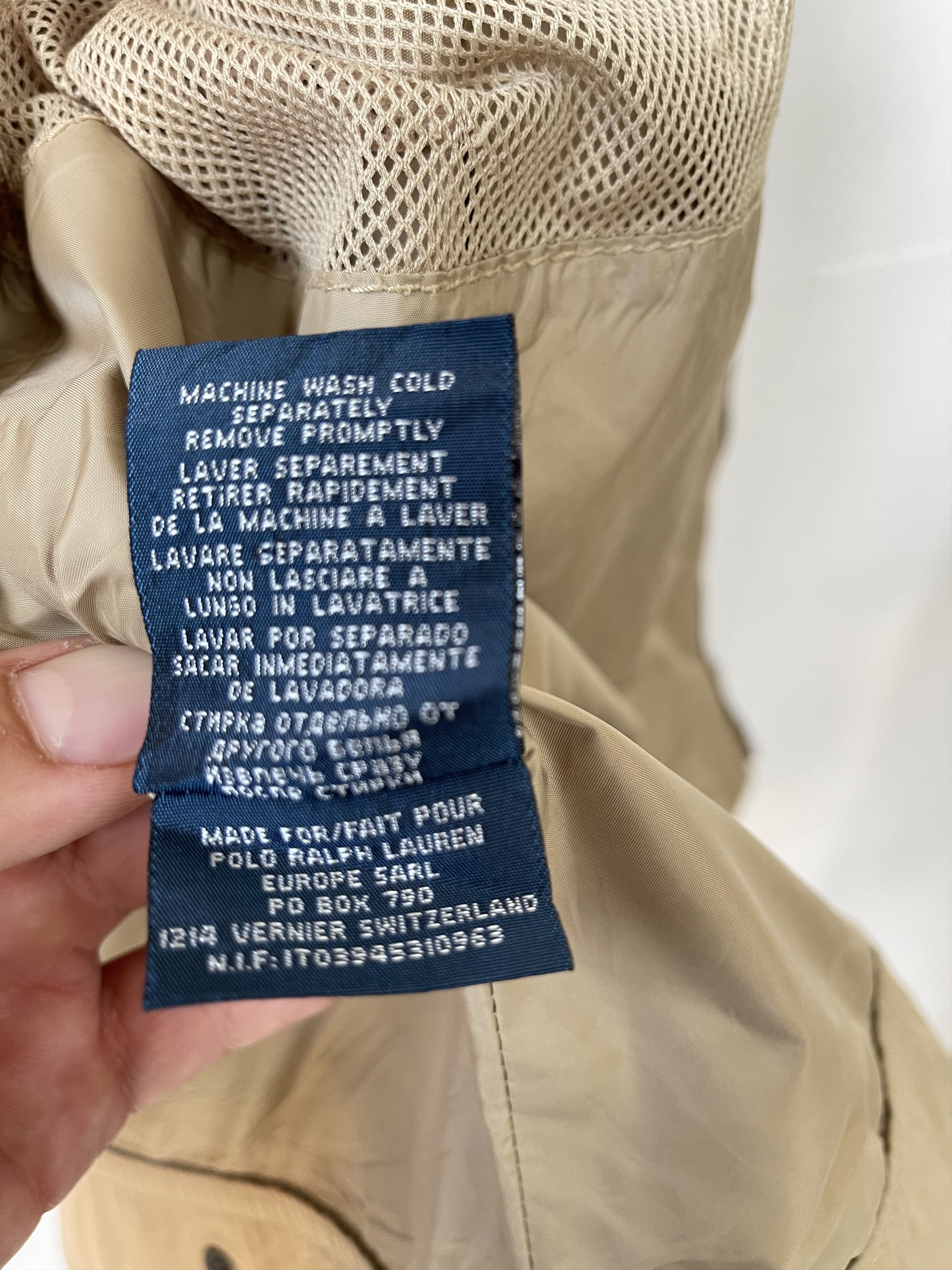 Polo Ralph Lauren Windbreaker jacket ralph Lauren size xl beige hooded Size US XL / EU 56 / 4 - 5 Thumbnail