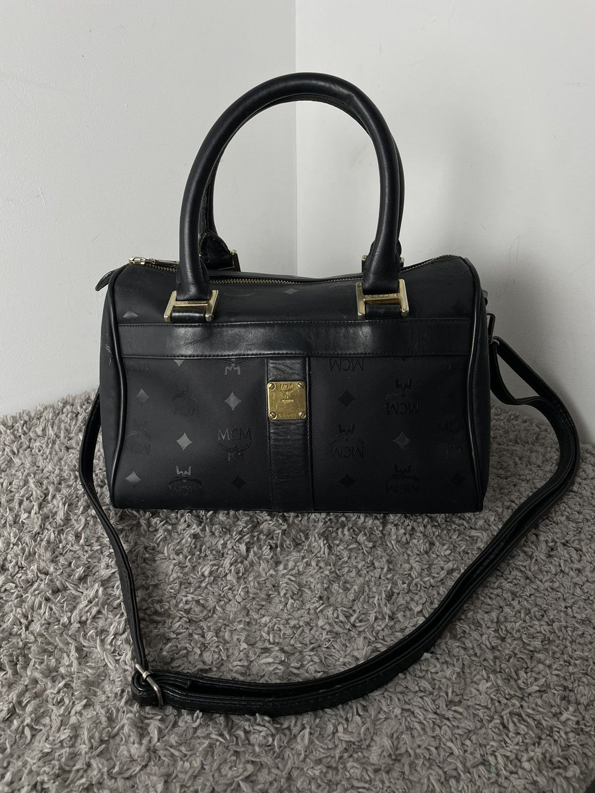 MCM MCM Bag black monogram 05580 patricia cromer Size ONE SIZE - 4 Thumbnail
