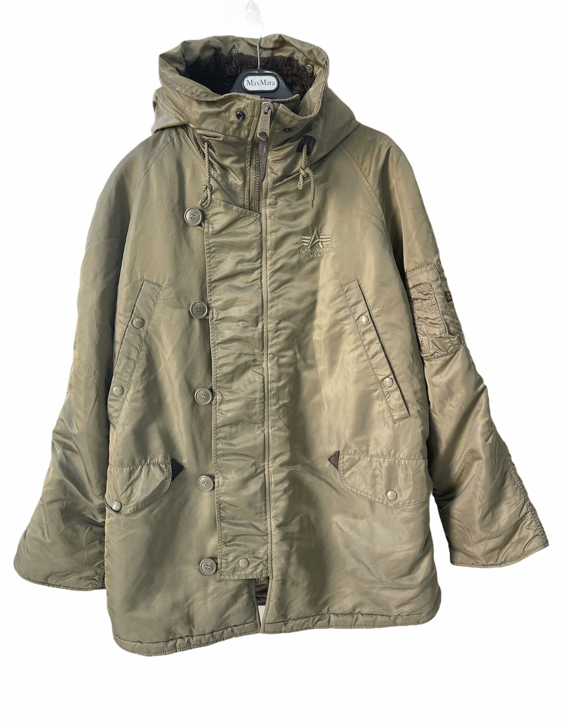 Alpha Industries Parka puffer down jacket hooded Alpha industries L / xl Size US XL / EU 56 / 4 - 2 Thumbnail