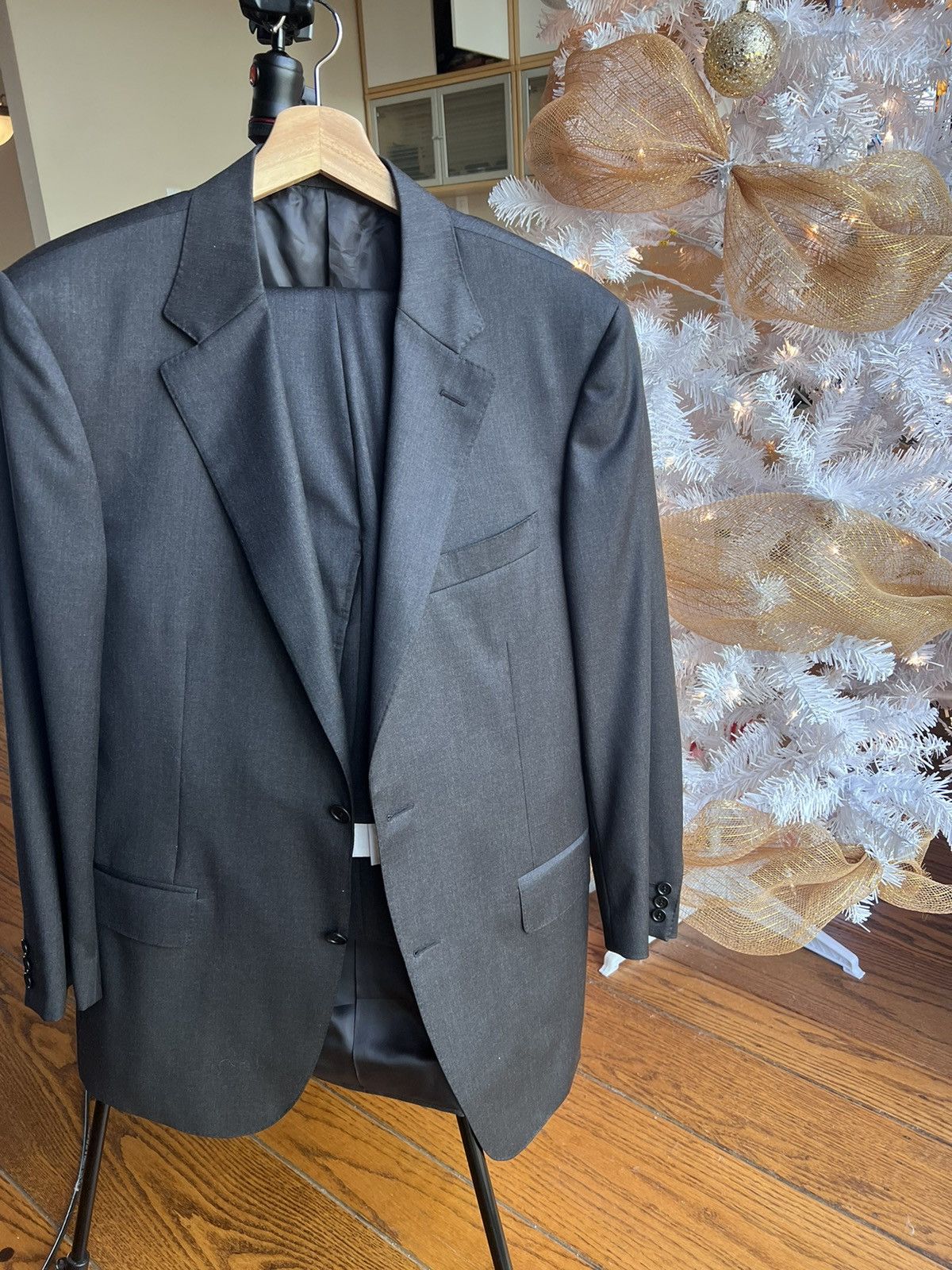 Canali Silver Label 1934 Charcoal Grey Two Piece Suit 42US