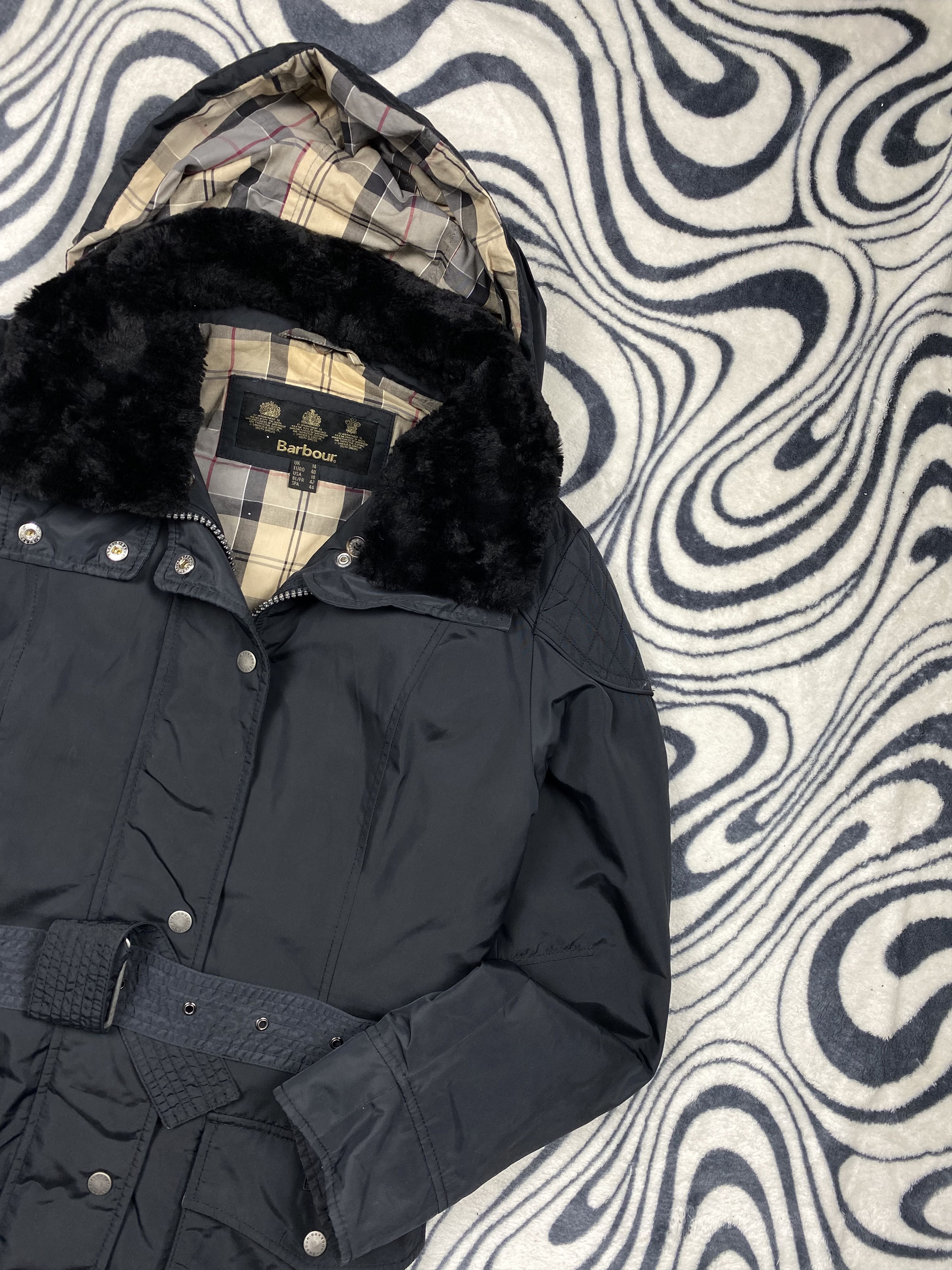 Barbour Barbour Womens Nylon Parka Outlaw Jacket Coat Size L / US 10 / IT 46 - 2 Thumbnail