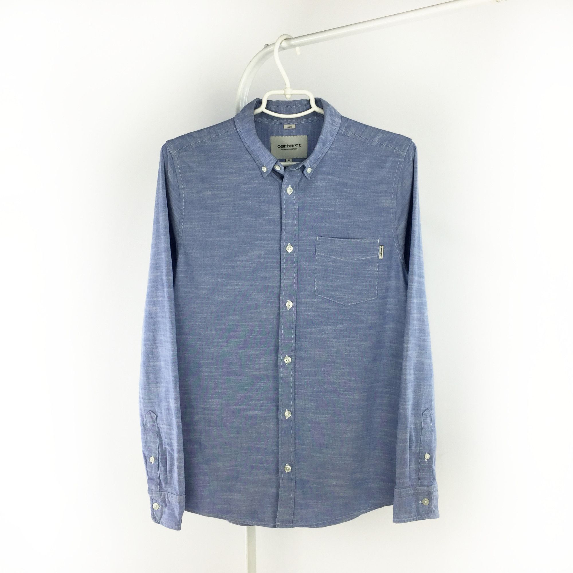 Carhartt × Carhartt Wip Carhartt L/S Rogers Shirt Slim Fit Mens Size US M / EU 48-50 / 2 - 1 Thumbnail