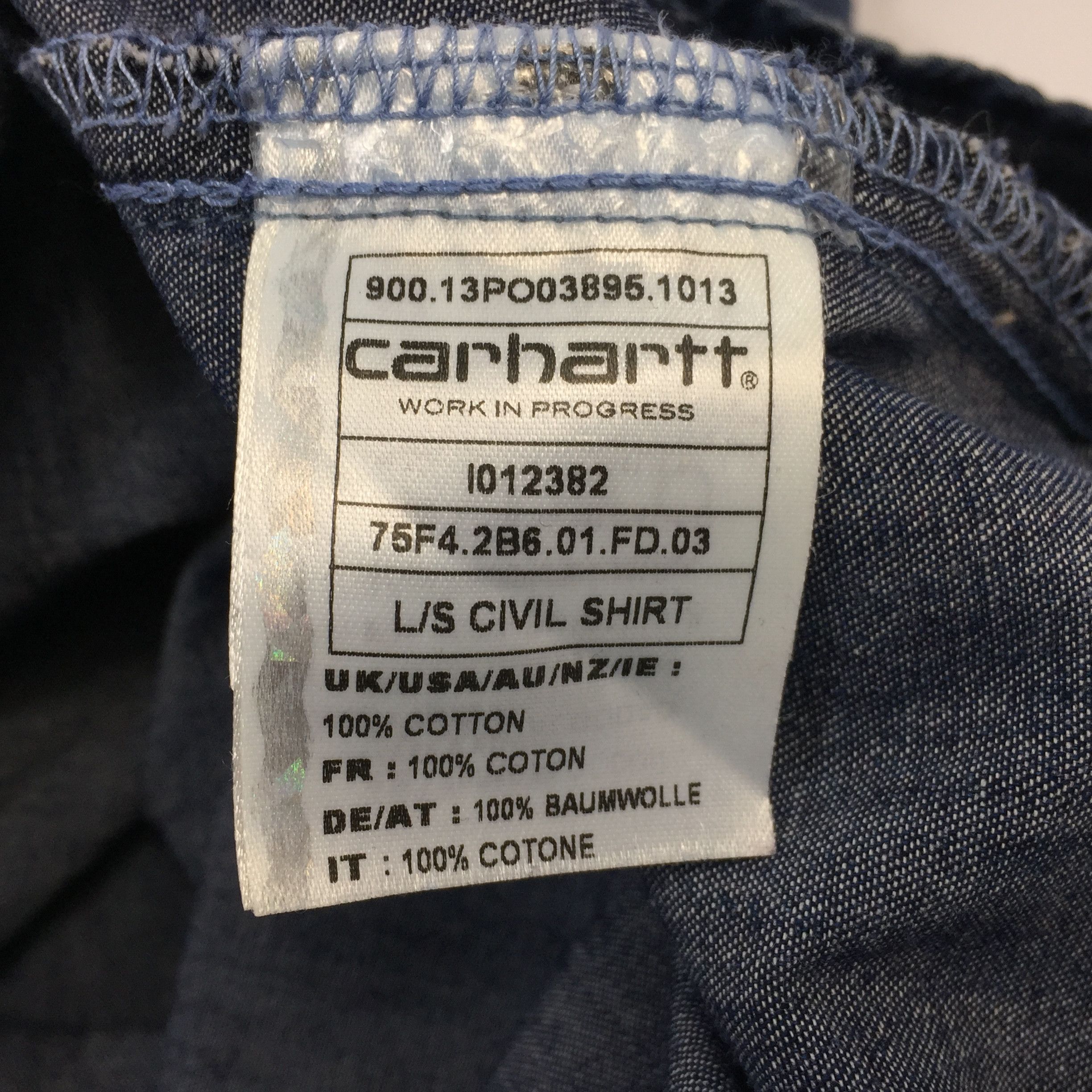 Carhartt × Carhartt Wip Carhartt WIP Civil Denim Shirt Size US M / EU 48-50 / 2 - 7 Thumbnail