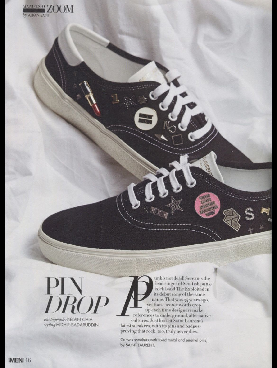 SAINT LAURENT スケートPINS スニーカー 37 NEW $2,750 SAINT LAURENT Woman's Black Canvas RARE LOGO