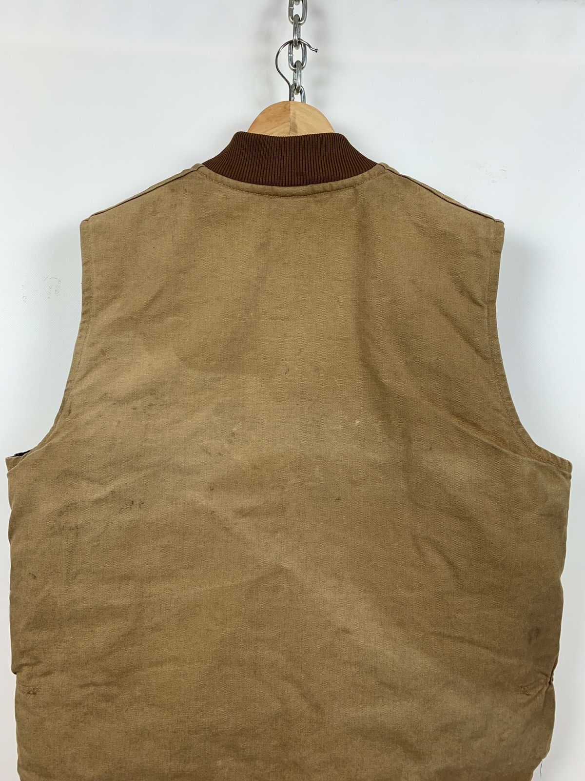 Carhartt Vintage Carhartt Quilted Workers Mustard Vest Size US XL / EU 56 / 4 - 10 Thumbnail