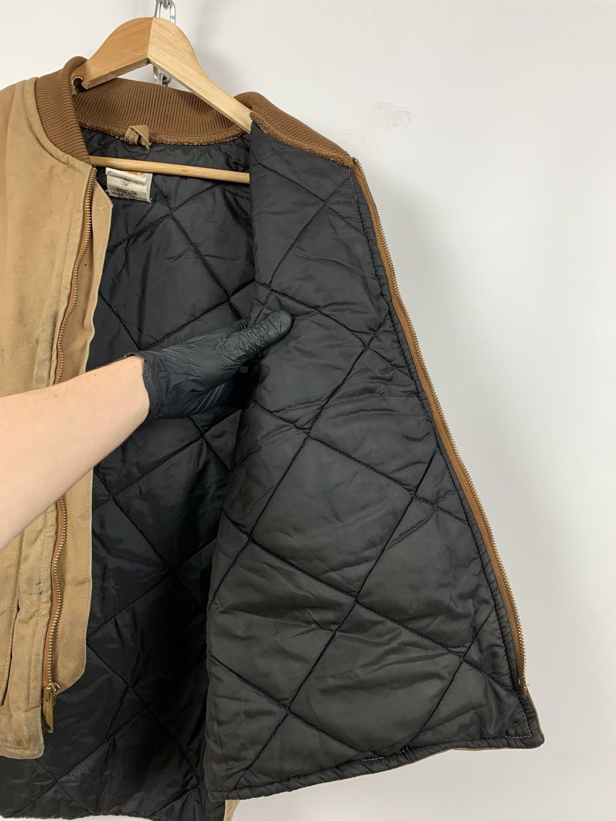 Carhartt Vintage Carhartt Quilted Workers Mustard Vest Size US XL / EU 56 / 4 - 9 Thumbnail