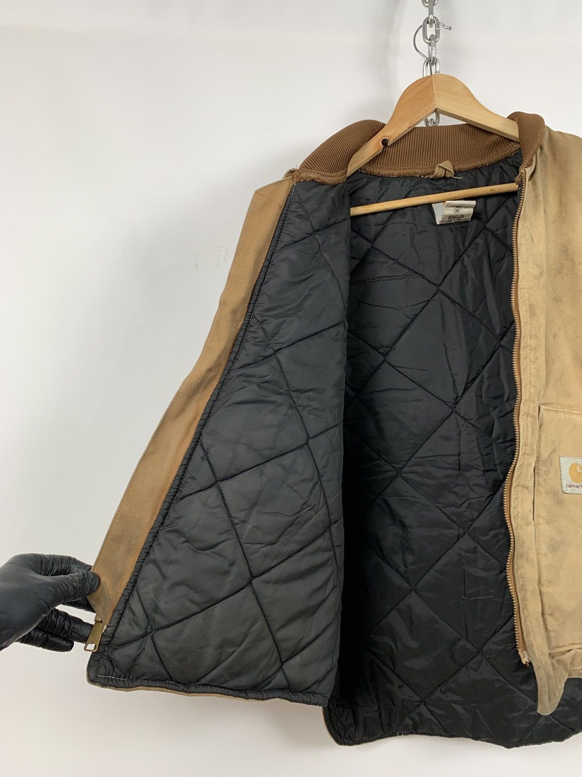 Carhartt Vintage Carhartt Quilted Workers Mustard Vest Size US XL / EU 56 / 4 - 8 Thumbnail