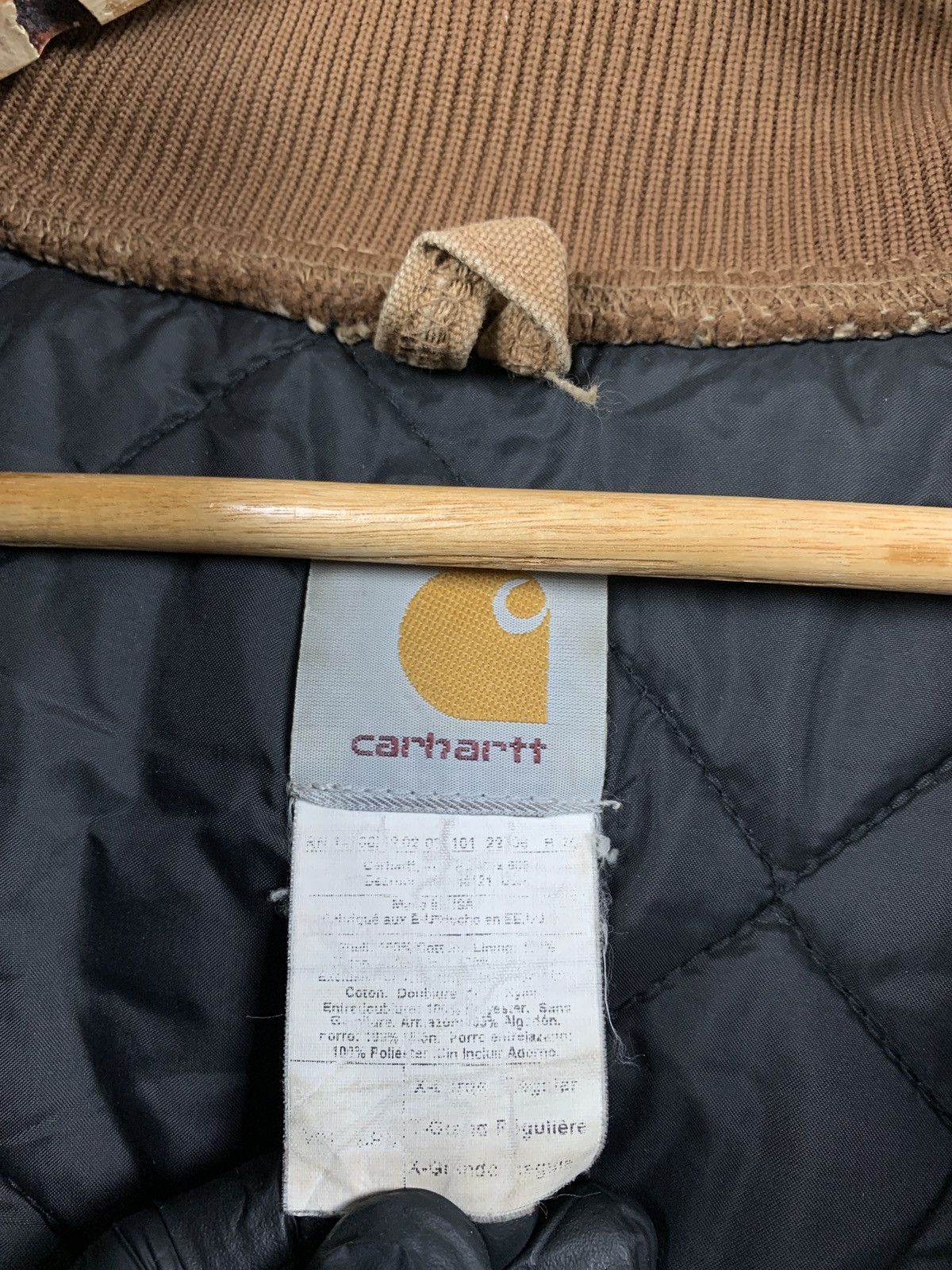 Carhartt Vintage Carhartt Quilted Workers Mustard Vest Size US XL / EU 56 / 4 - 15 Thumbnail