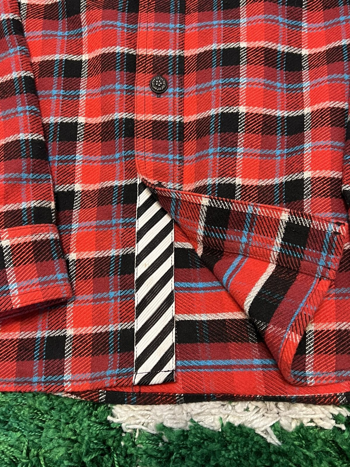 Off-White Off-White Red Check Flannel Longsleeve Size US M / EU 48-50 / 2 - 6 Thumbnail