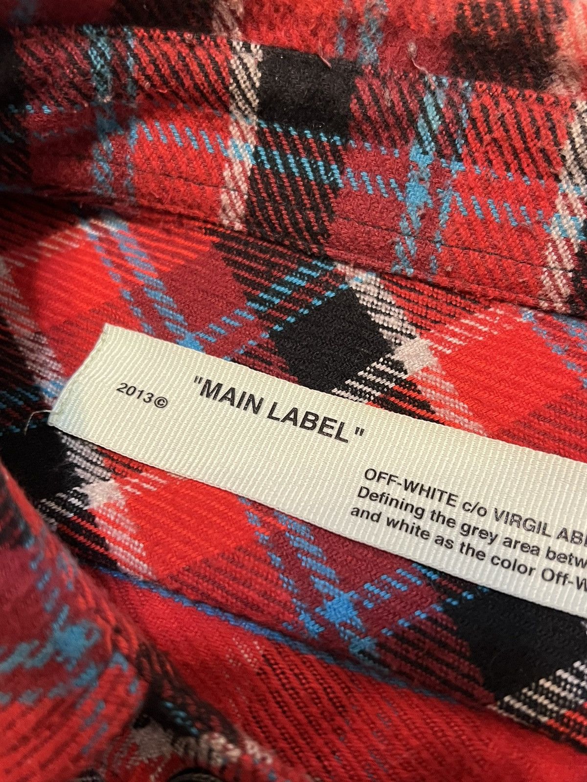 Off-White Off-White Red Check Flannel Longsleeve Size US M / EU 48-50 / 2 - 8 Thumbnail