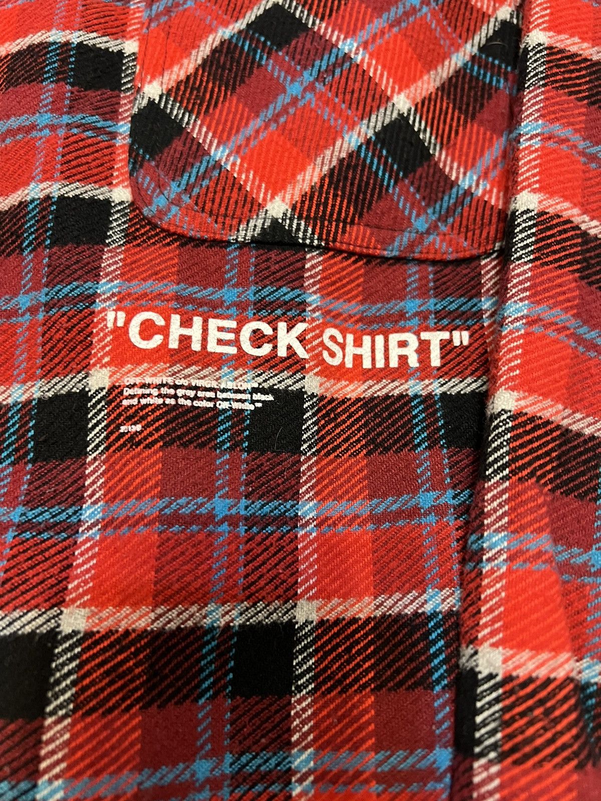 Off-White Off-White Red Check Flannel Longsleeve Size US M / EU 48-50 / 2 - 3 Thumbnail