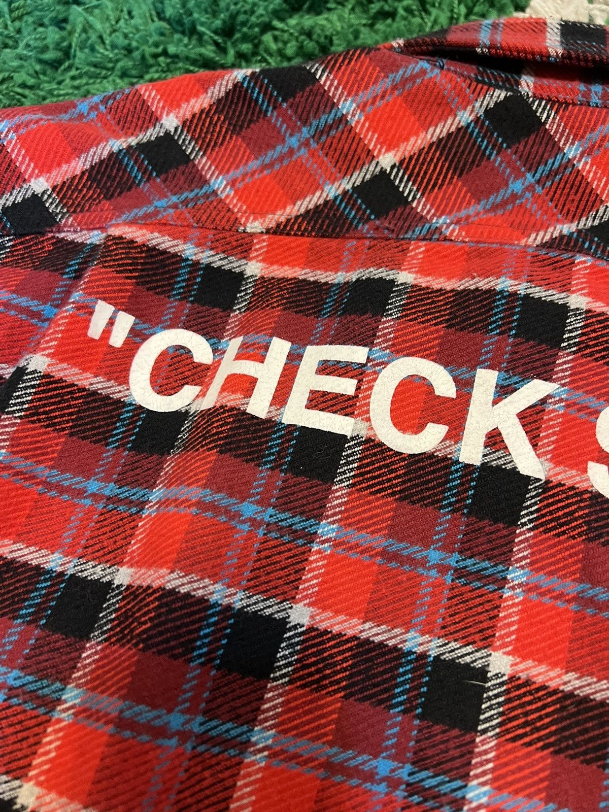 Off-White Off-White Red Check Flannel Longsleeve Size US M / EU 48-50 / 2 - 14 Thumbnail