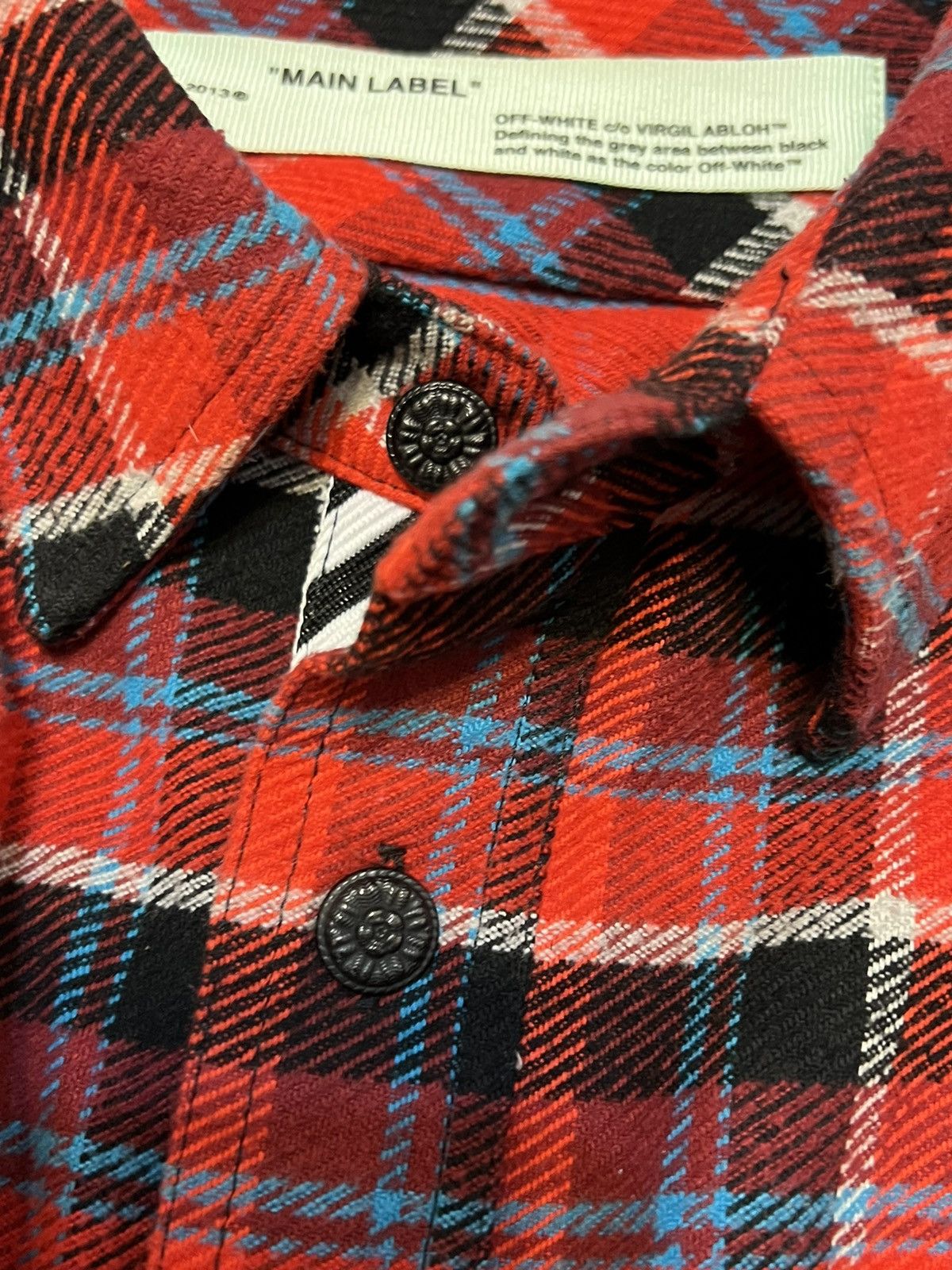 Off-White Off-White Red Check Flannel Longsleeve Size US M / EU 48-50 / 2 - 10 Thumbnail