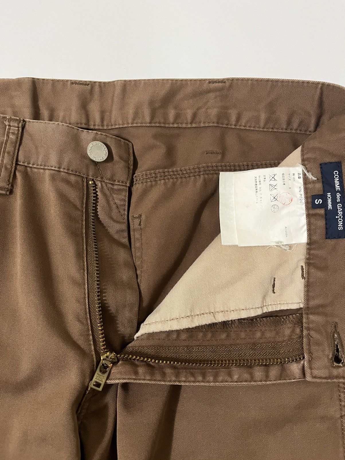 Comme des Garcons × Comme des Garcons Homme Plus × Japanese Brand AD2004 Comme des Garcons Carpenter Painter Pants Brown Size US 32 / EU 48 - 9 Thumbnail