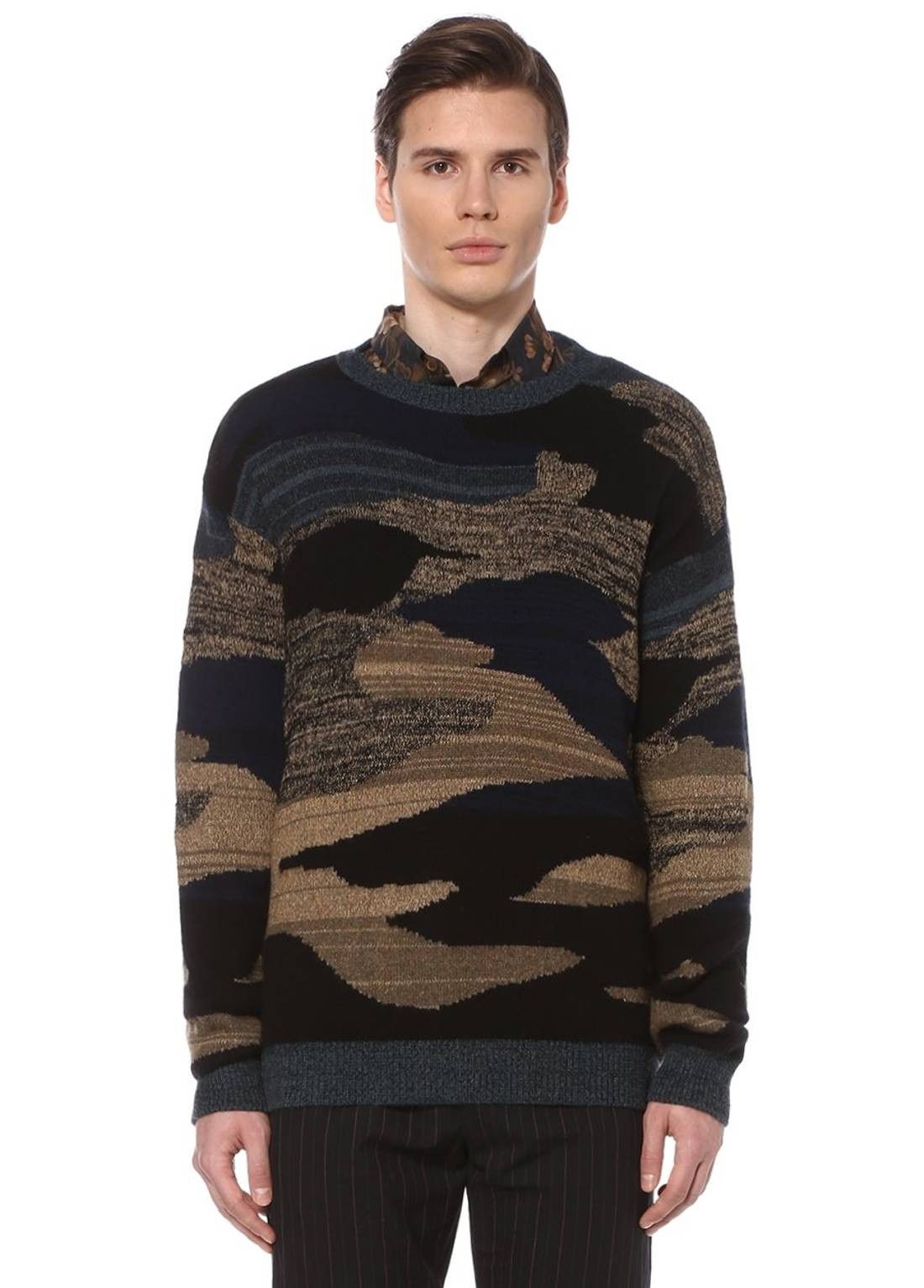 Dries Van Noten Cashmere blend patterned knit sweater Size US M / EU 48-50 / 2 - 3 Thumbnail