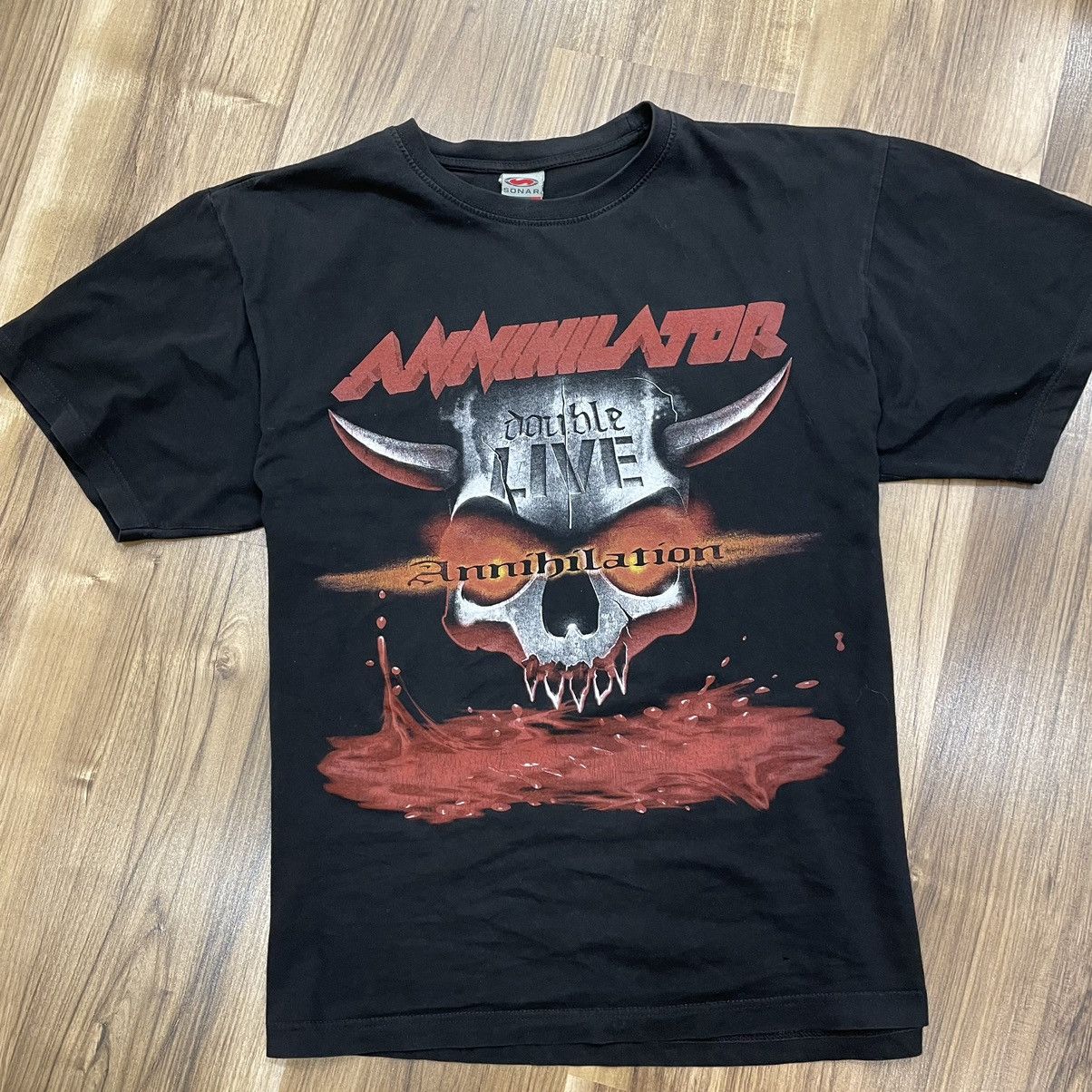 Vintage Annihilator Vintage Band Tees T-shirts Size L 90s Streetwear ...