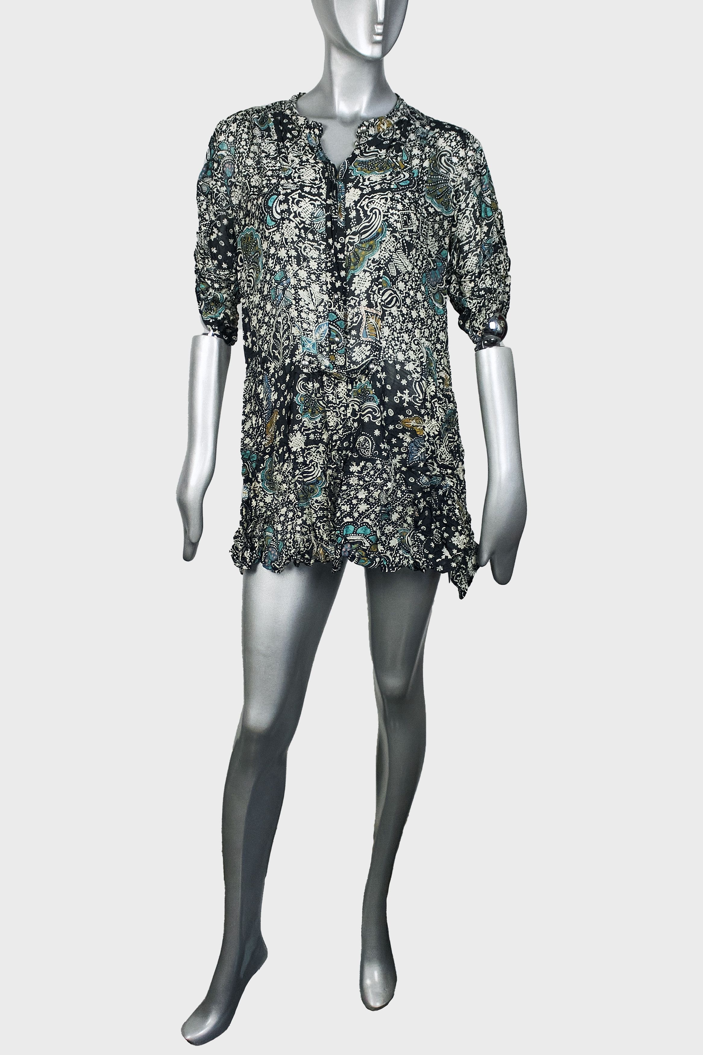 French Connection French Connection Dress in Baroque Style Tunic with Pockets Size M / US 6-8 / IT 42-44 - 2 Thumbnail