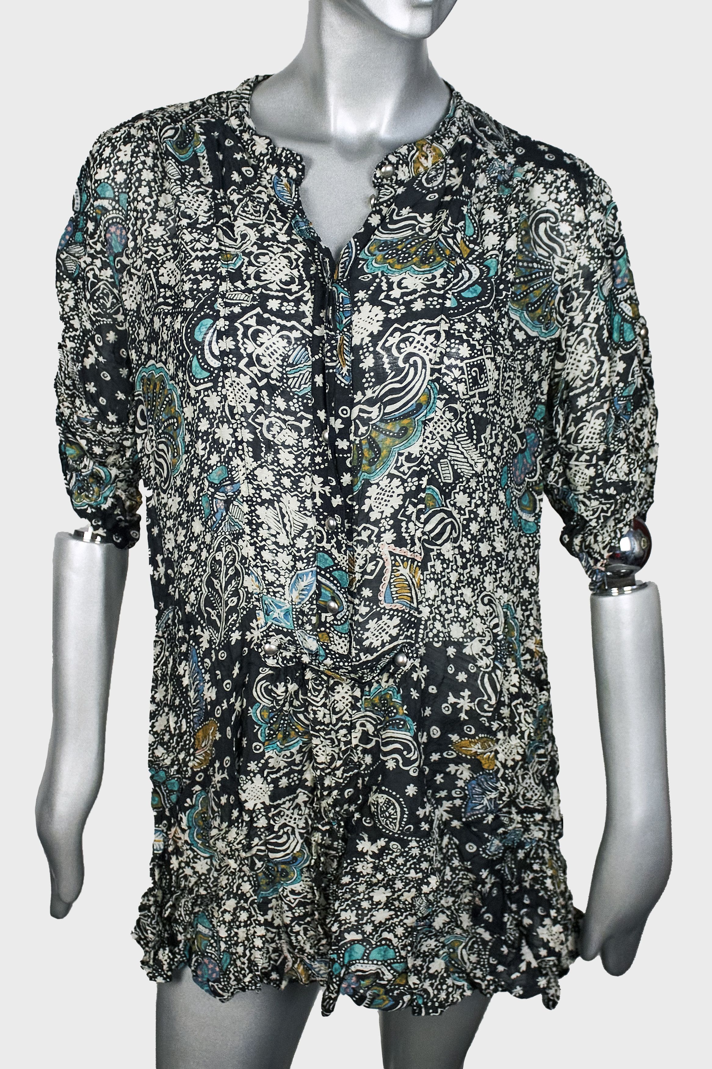 French Connection French Connection Dress in Baroque Style Tunic with Pockets Size M / US 6-8 / IT 42-44 - 4 Thumbnail