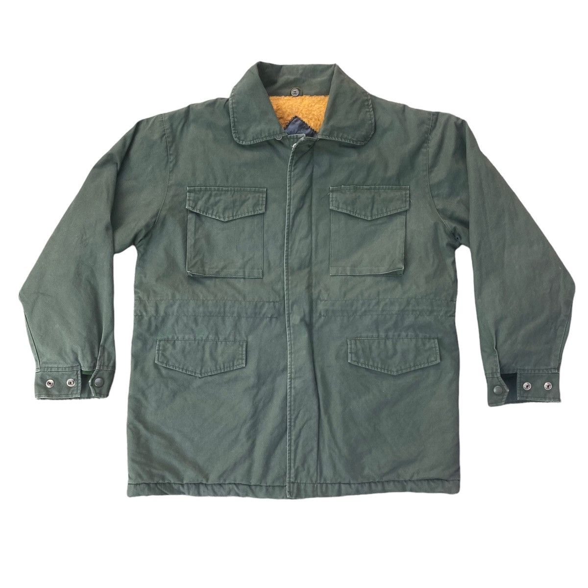 Military Army Style Deluxe Coat Vintage Jacket. #V