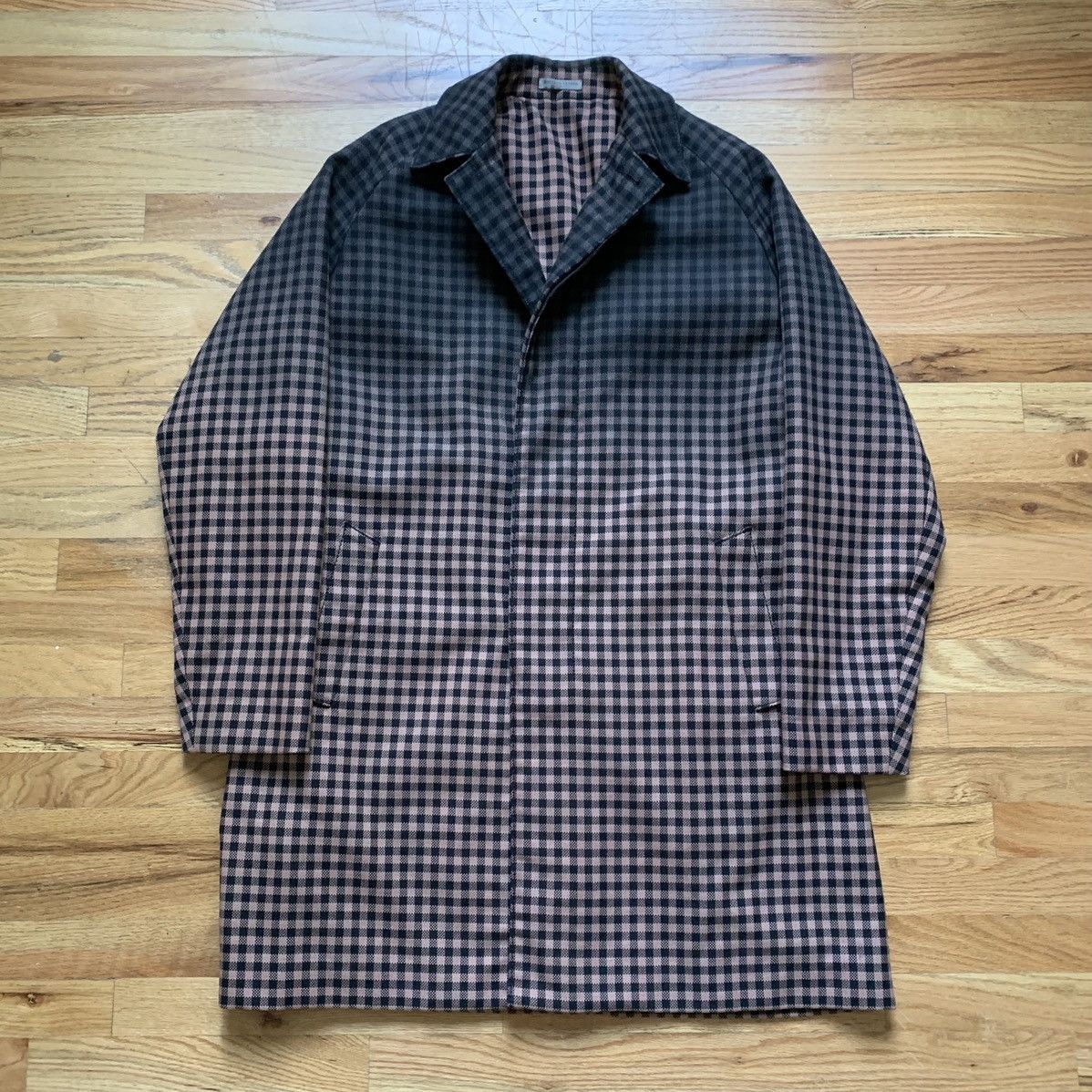 Bottega Veneta SS218 Plaid Ombre Degrade Coat Size US M / EU 48-50 / 2 - 1 Thumbnail