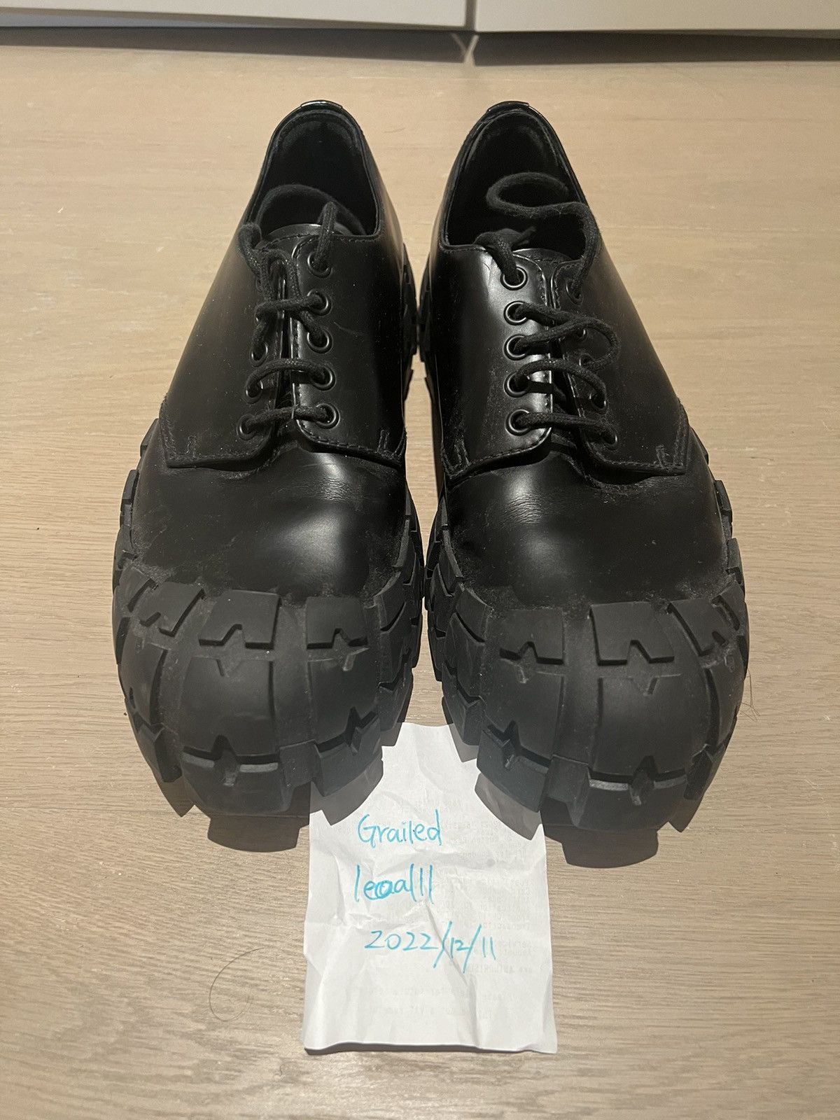 Prada BLACK WHEEL LUG SOLE DERBY | Grailed display picture 2