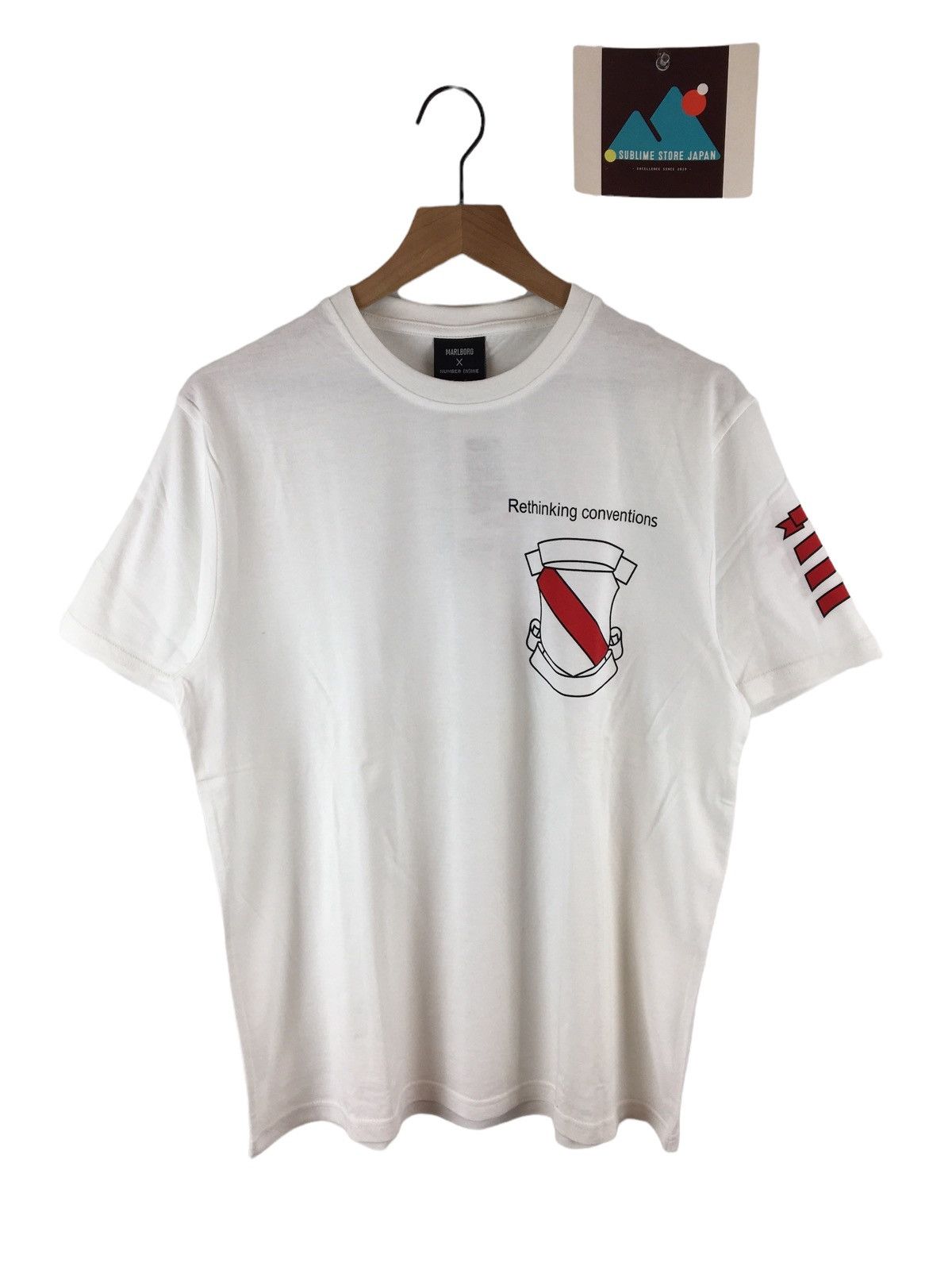 Marlboro Number Nine x Marlboro Emblem Print Tee Size US M / EU 48-50 / 2 - 1 Thumbnail
