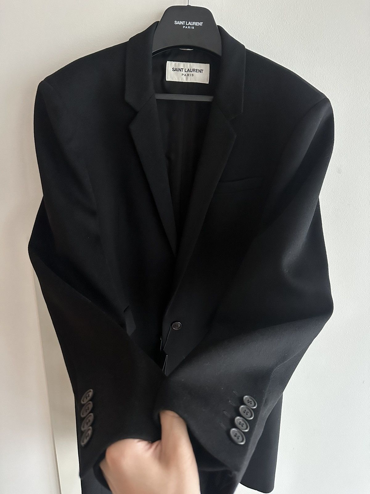 Saint Laurent Paris $4,300 Super Runway Cashmere Saint Laurent Trench Coat Size US L / EU 52-54 / 3 - 10 Thumbnail
