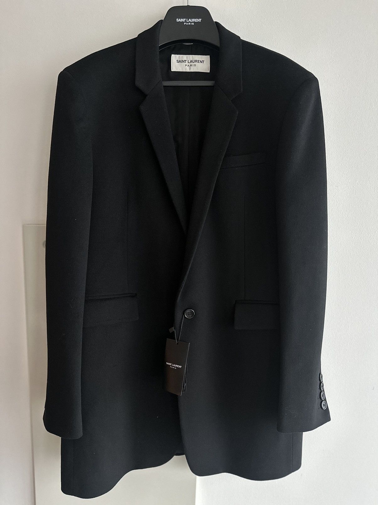 Saint Laurent Paris $4,300 Super Runway Cashmere Saint Laurent Trench Coat Size US L / EU 52-54 / 3 - 3 Thumbnail