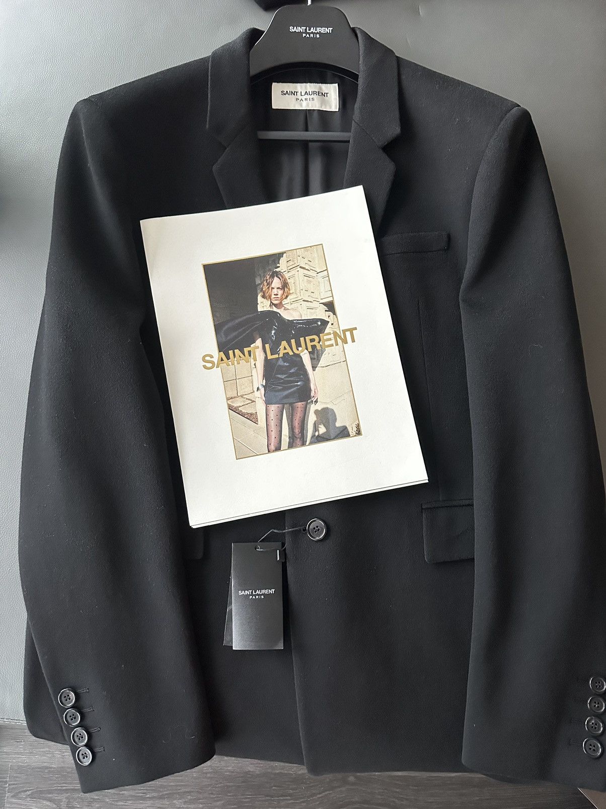 $4300 Super Runway Cashmere Saint Laurent Trench Coat