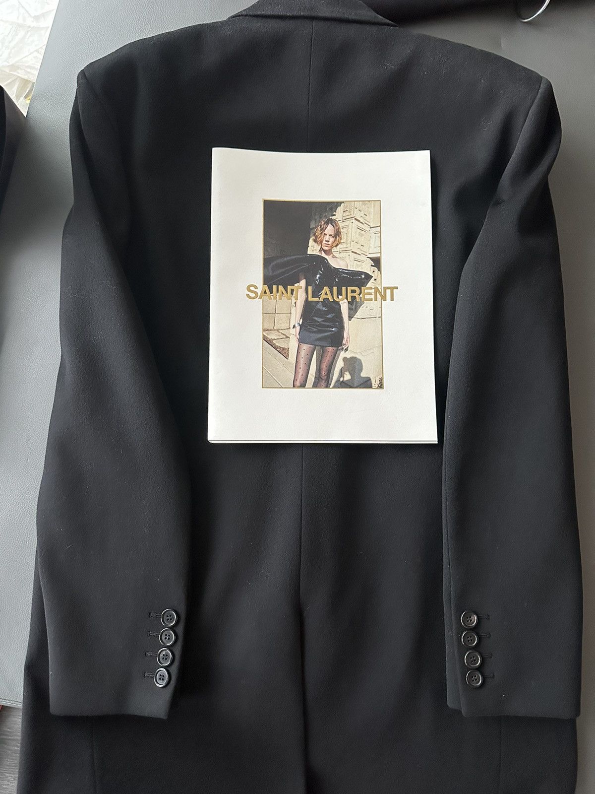 Saint Laurent Paris $4,300 Super Runway Cashmere Saint Laurent Trench Coat Size US L / EU 52-54 / 3 - 11 Thumbnail