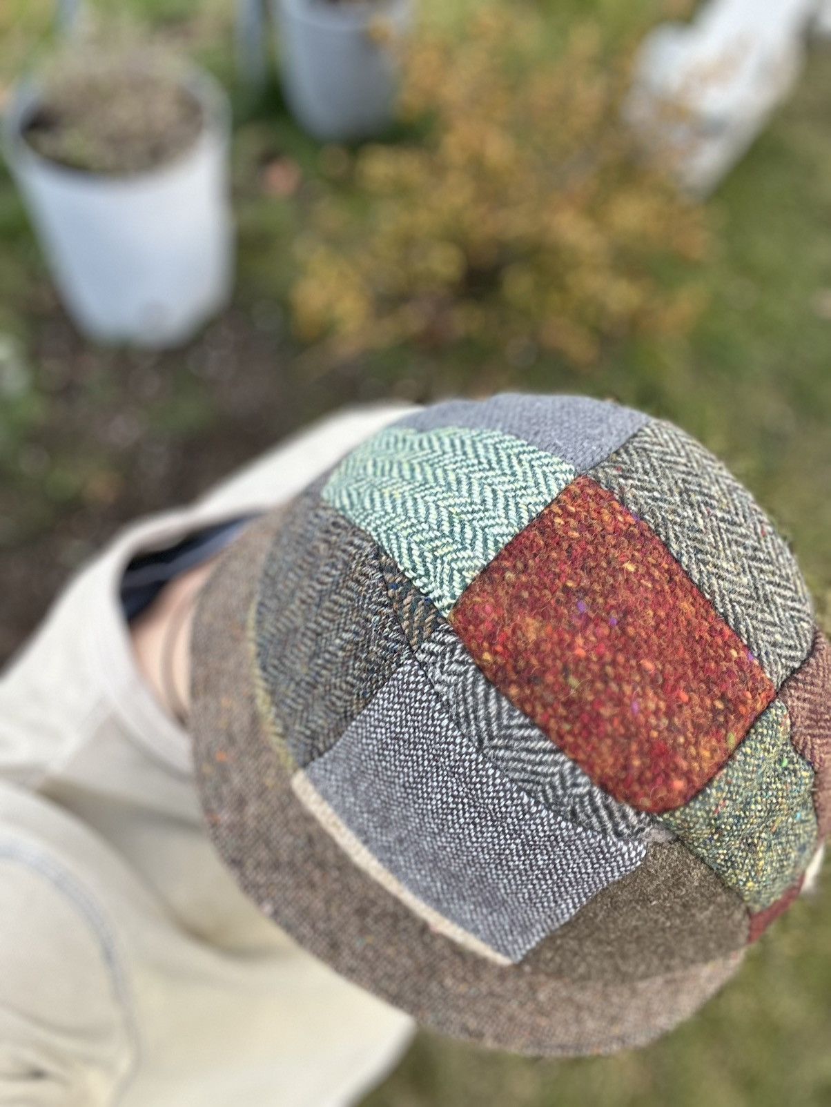 Vintage Vintage Handcrafted by Hanna Hats Patchwork Tweed Bucket Hat Size ONE SIZE - 6 Thumbnail