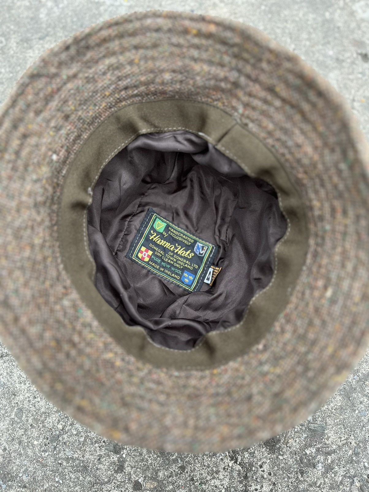 Vintage Vintage Handcrafted by Hanna Hats Patchwork Tweed Bucket Hat Size ONE SIZE - 12 Thumbnail